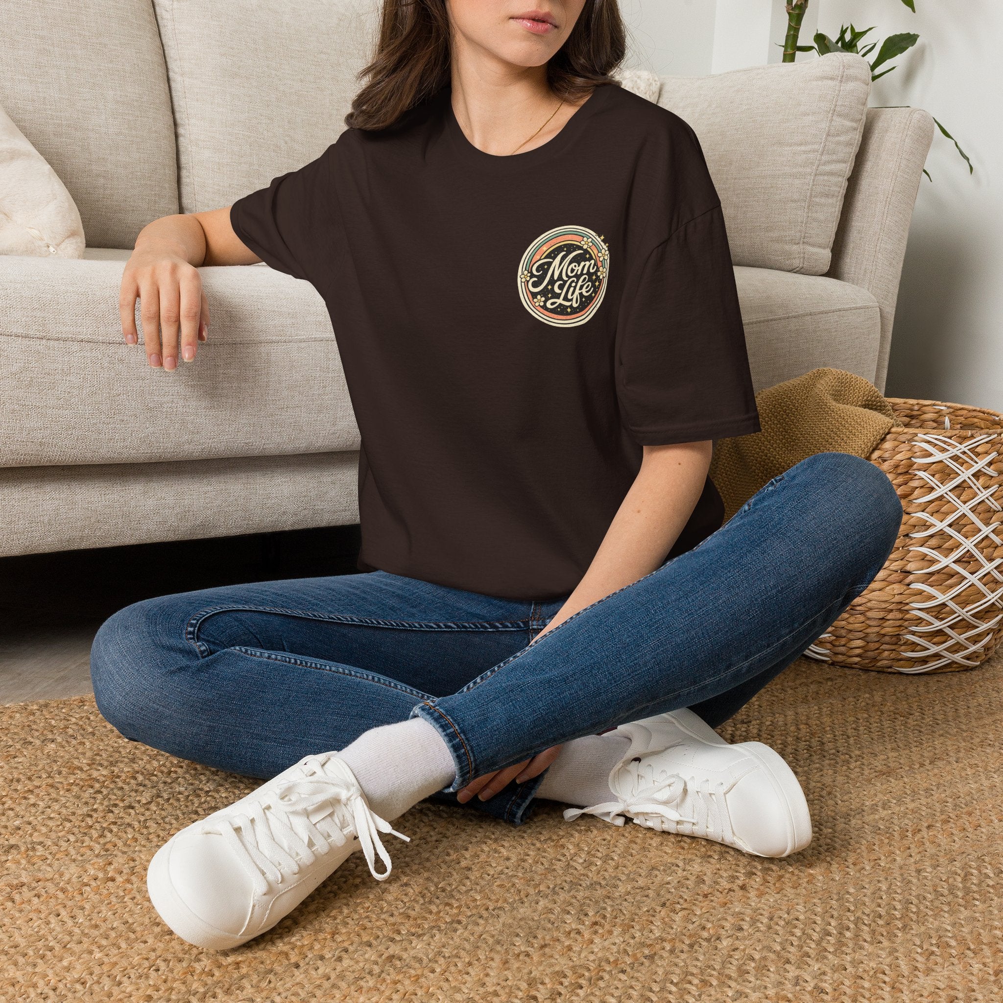 Mom Life T-Shirt — Retro Floral Mom Tee