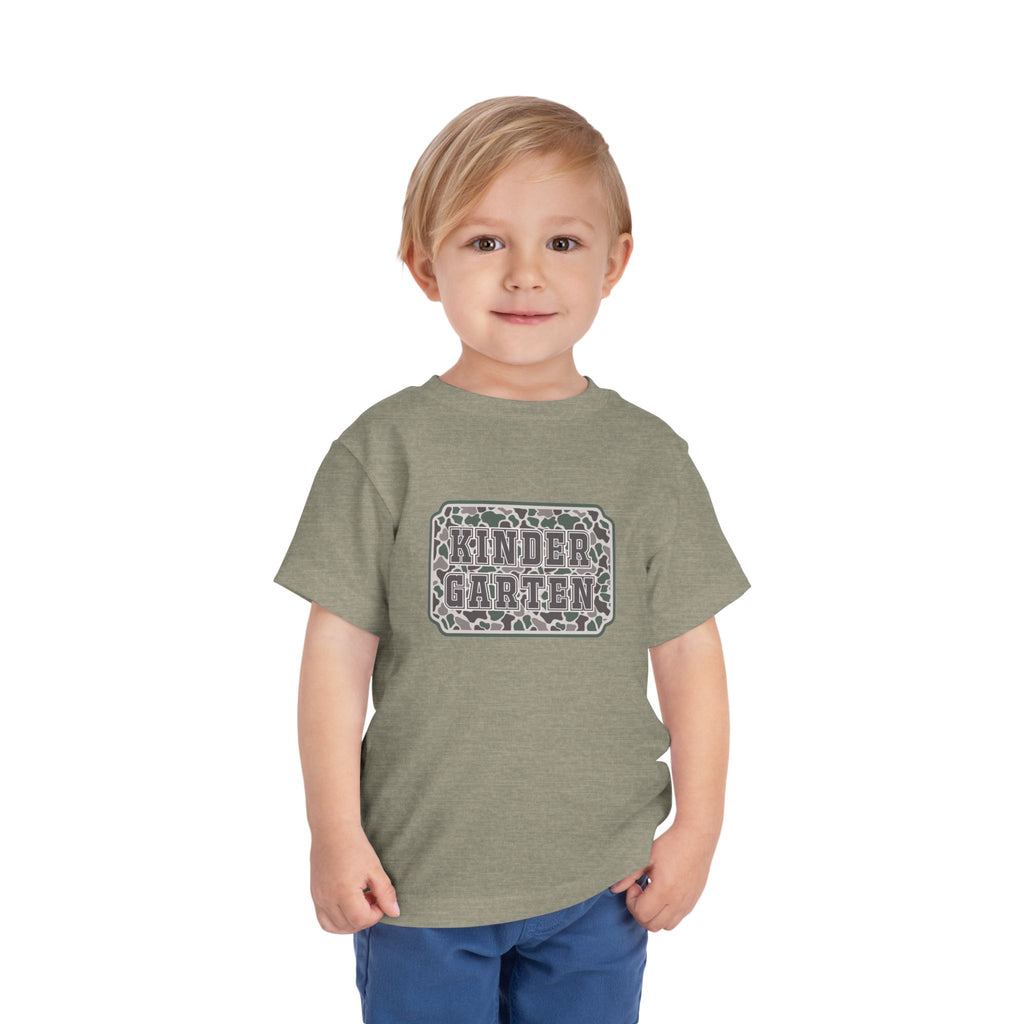 Kindergarten Toddler Tee — Floral Leopard Back to School Shirt