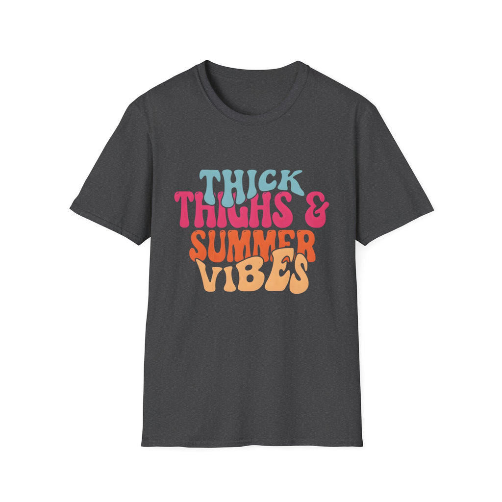 T-Shirt — Thick Thighs & Summer Vibes Retro Graphic Tee