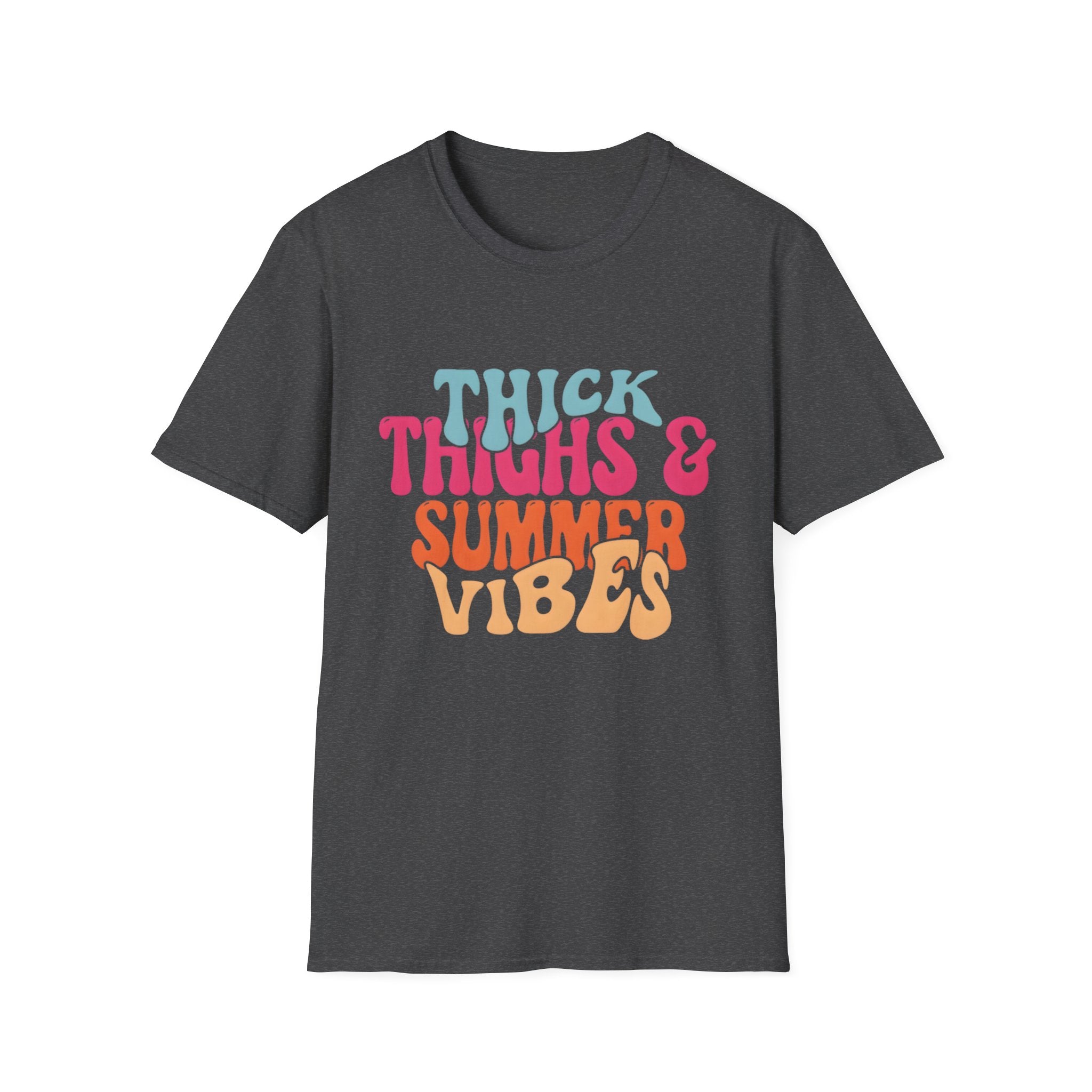 T-Shirt — Thick Thighs & Summer Vibes Retro Graphic Tee