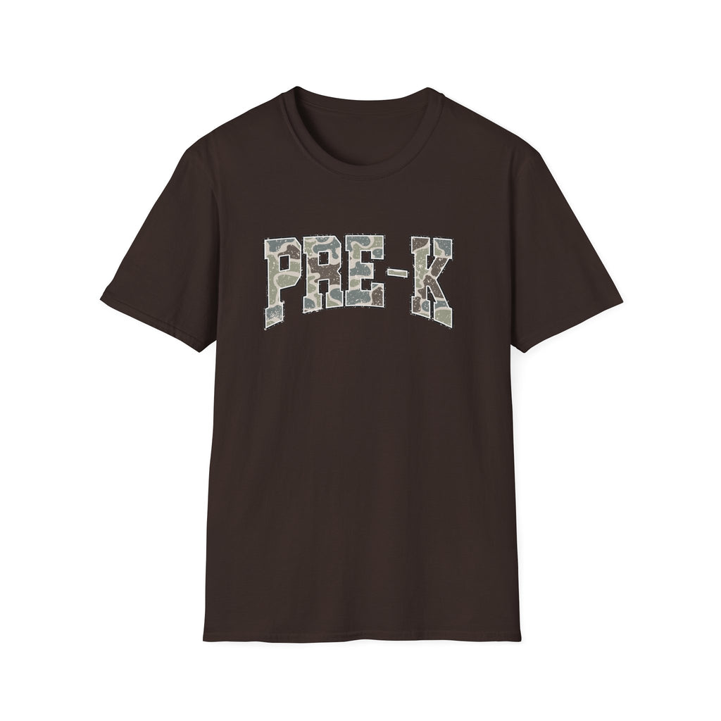 PRE-K Camo Kids T-Shirt — Military Style Preschool Shirt