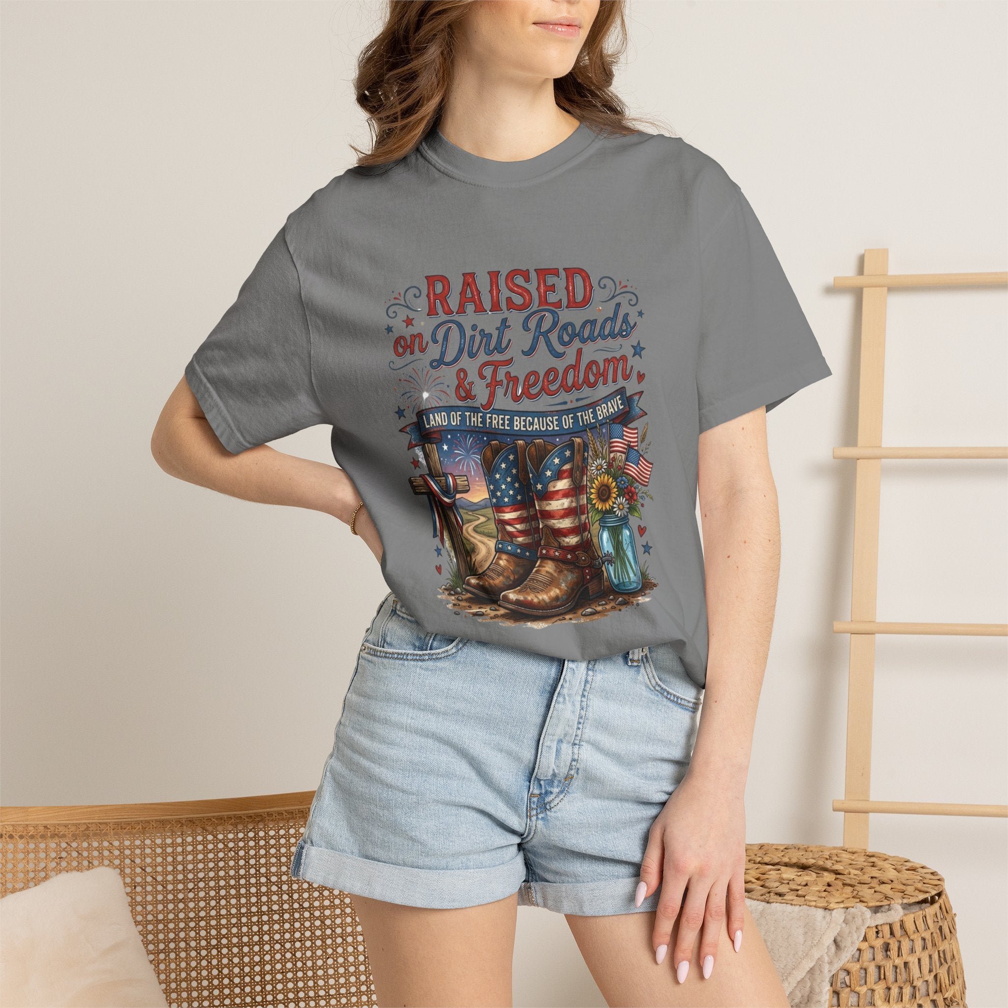 Raised on Dirt Roads & Freedom T-Shirt