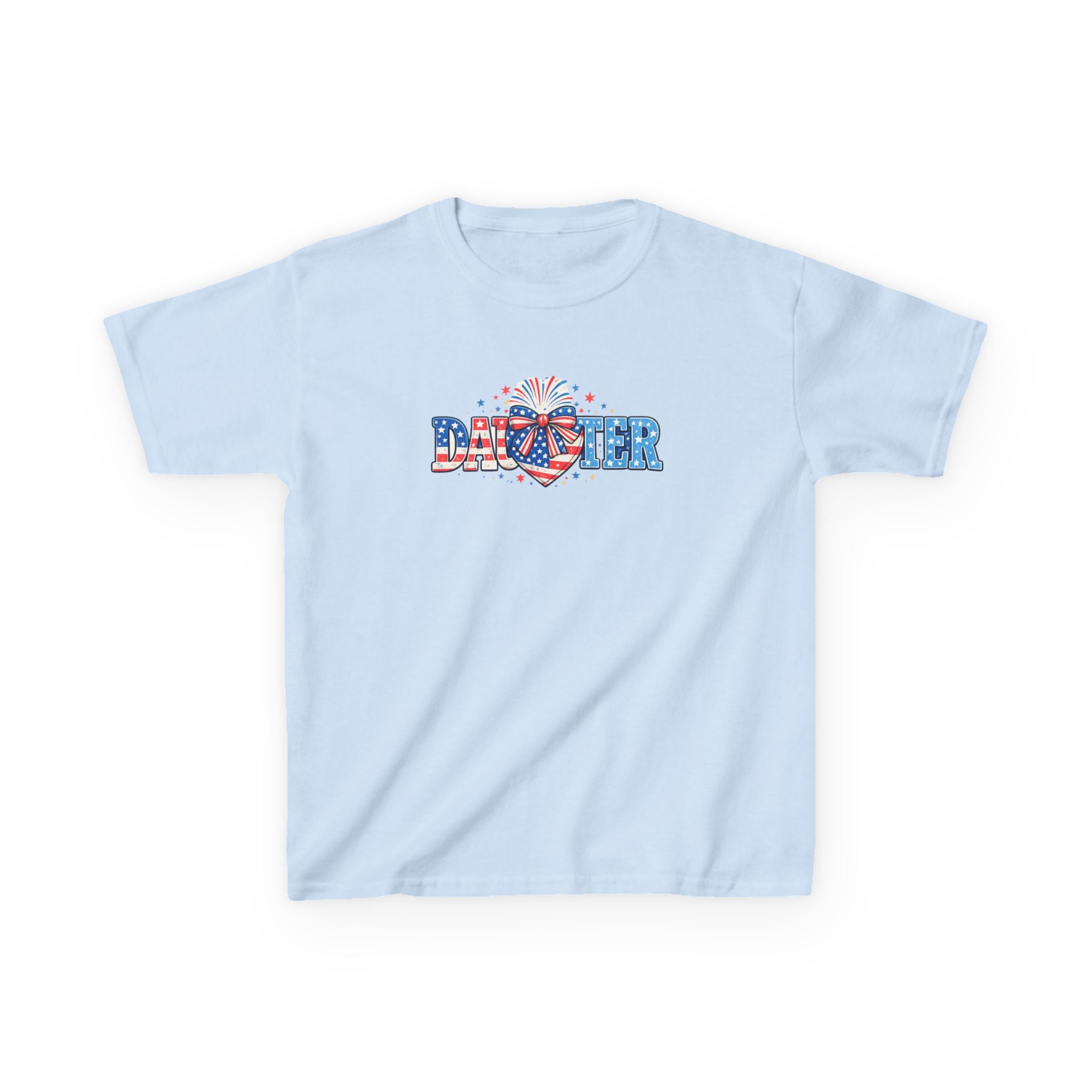 Kids "Daughter" Patriotic Fireworks T-Shirt — 4th of July Girls Tee