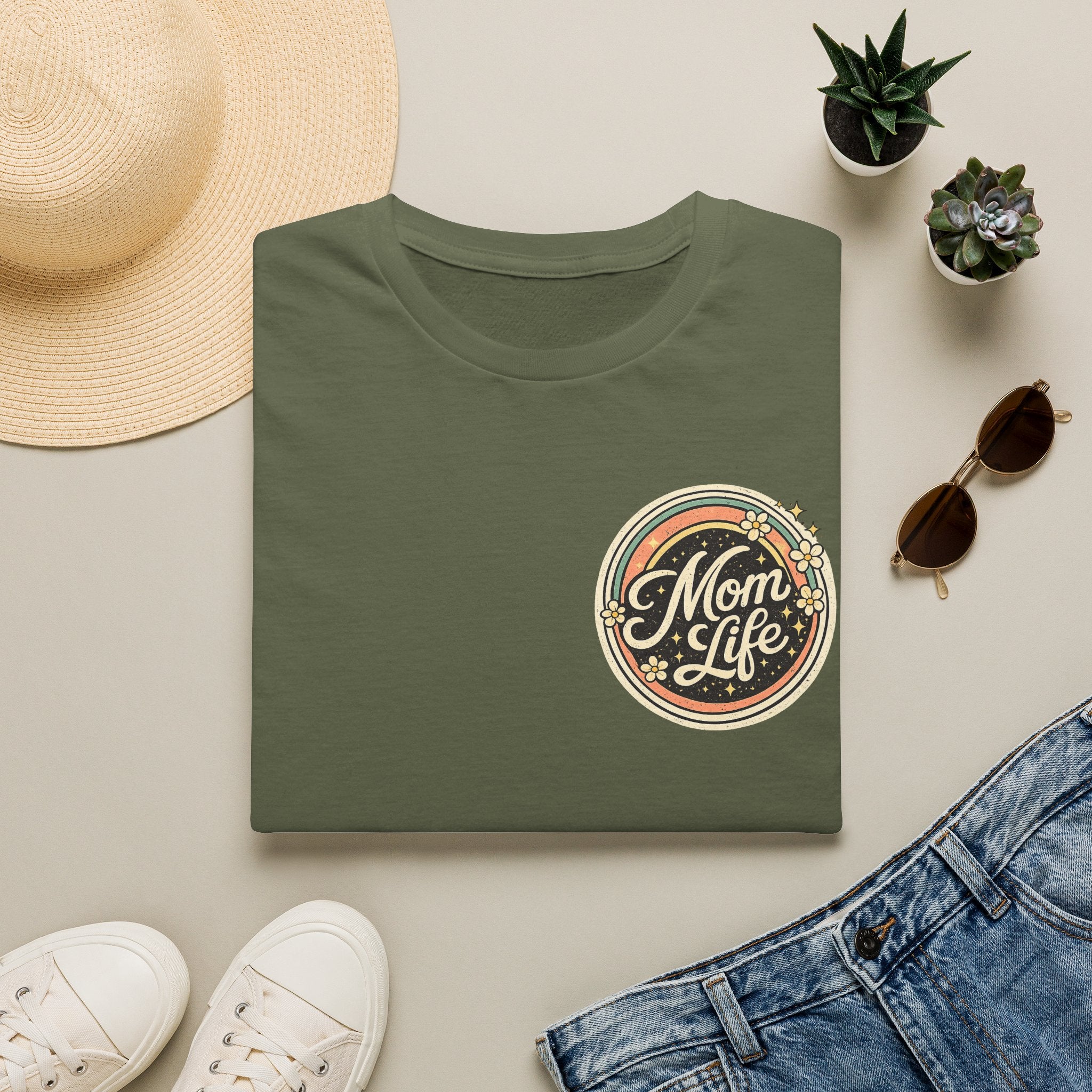 Mom Life T-Shirt — Retro Floral Mom Tee
