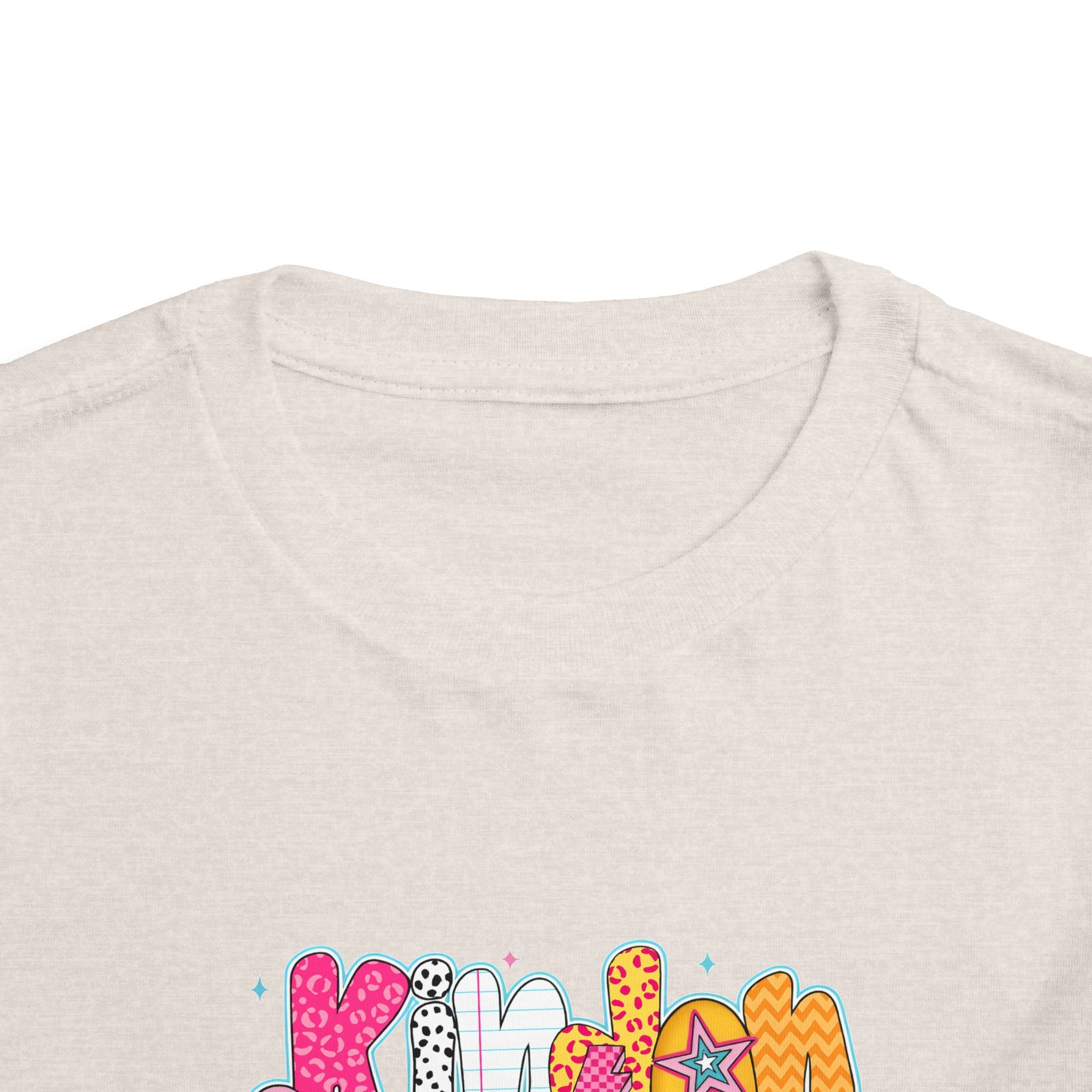 Toddler Tee - "Kinder Garten" Colorful Kids Back-to-School Shirt