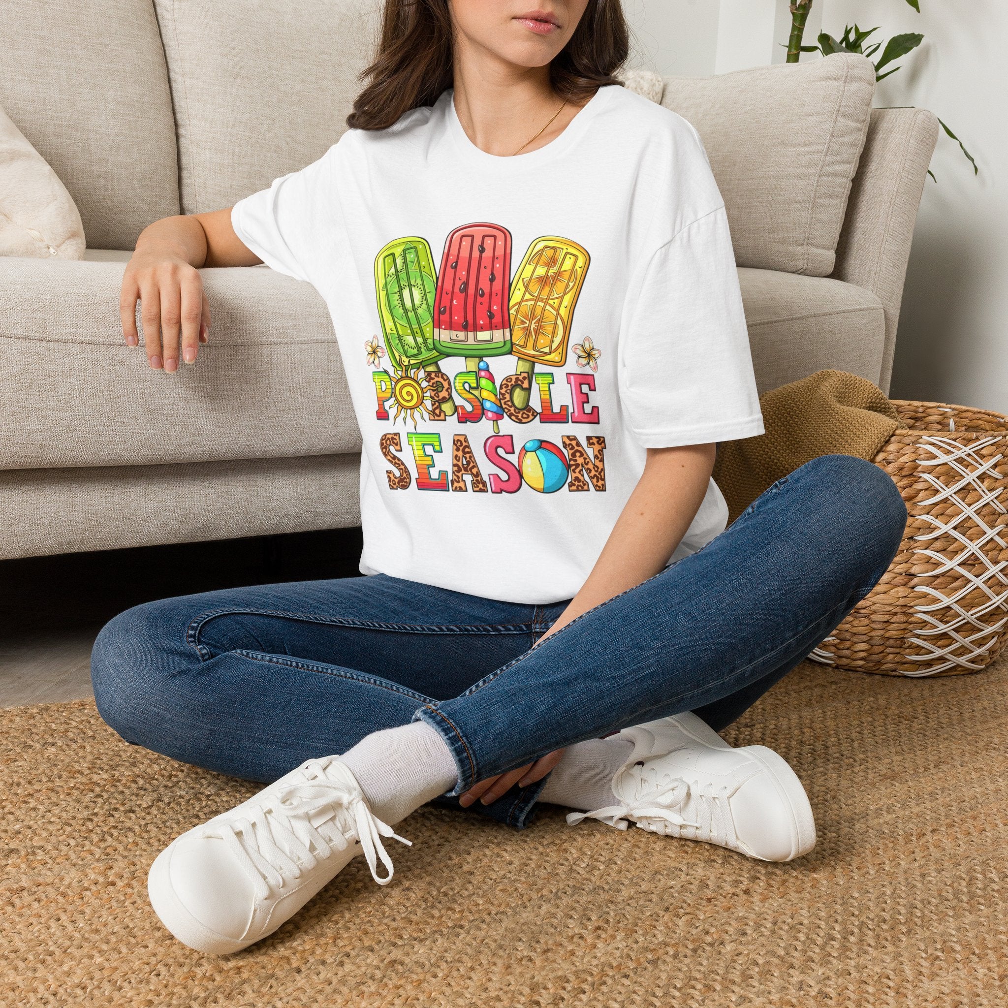 Popsicle Season T‑Shirt — Colorful Summer Popsicle Graphic Tee
