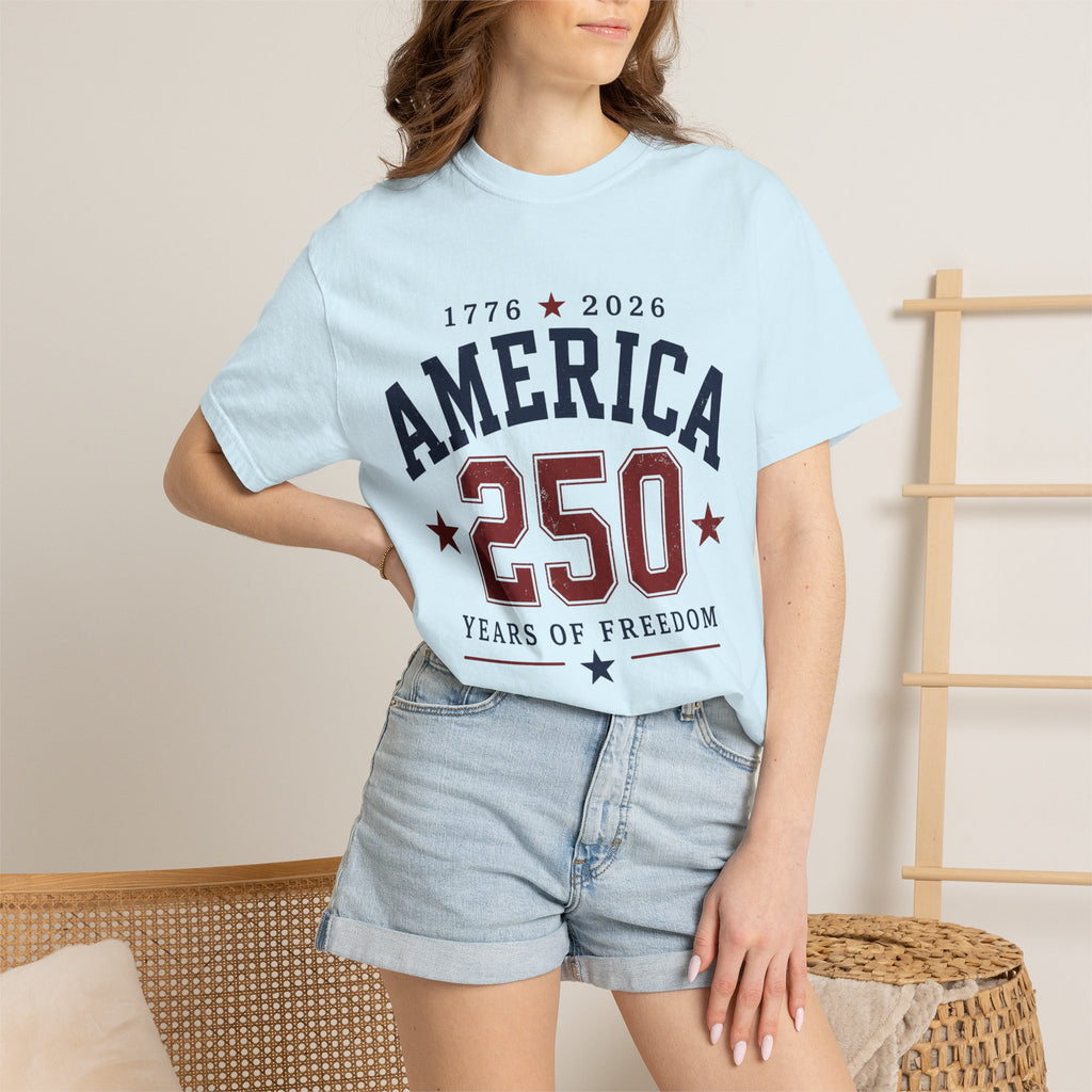 America 250 T-Shirt — 1776–2026 Years of Freedom Patriotic Tee