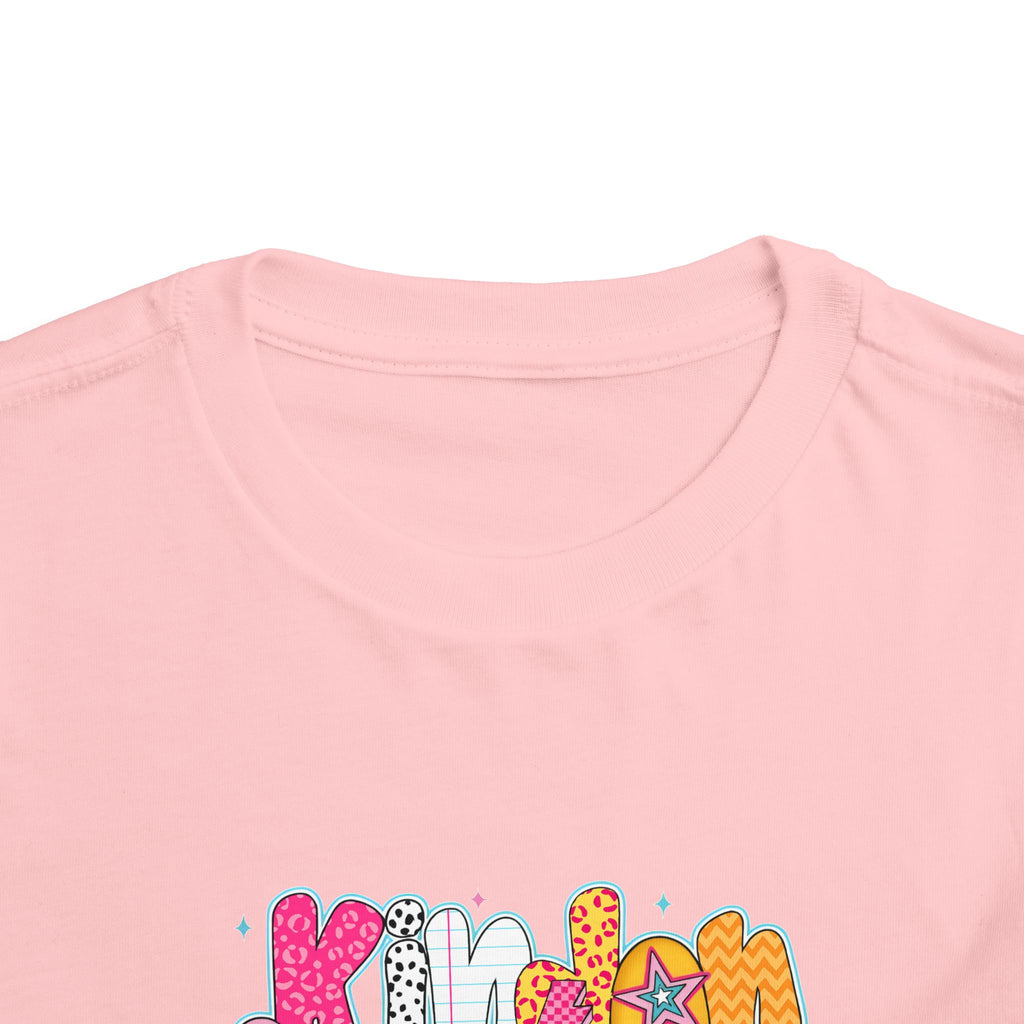 Toddler Tee - "Kinder Garten" Colorful Kids Back-to-School Shirt