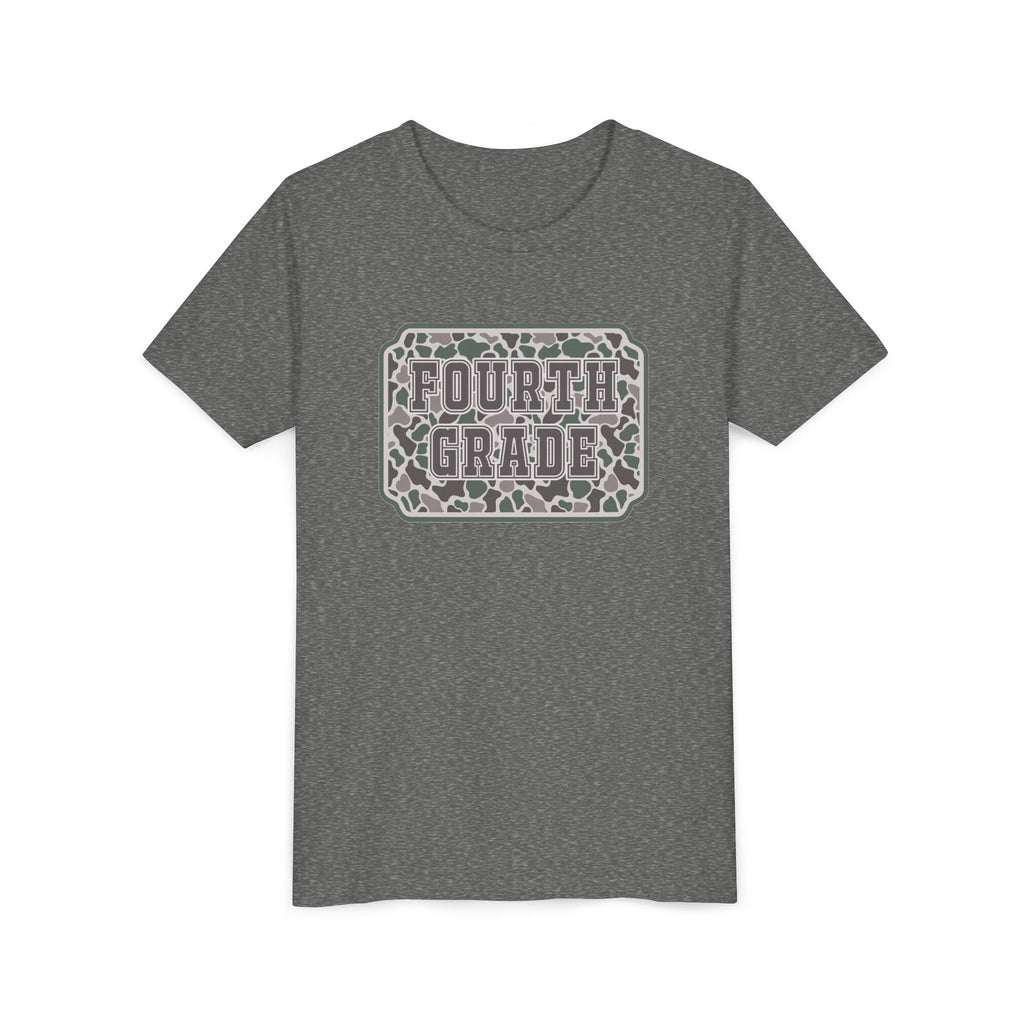 Fourth Grade Camouflage Youth Tee
