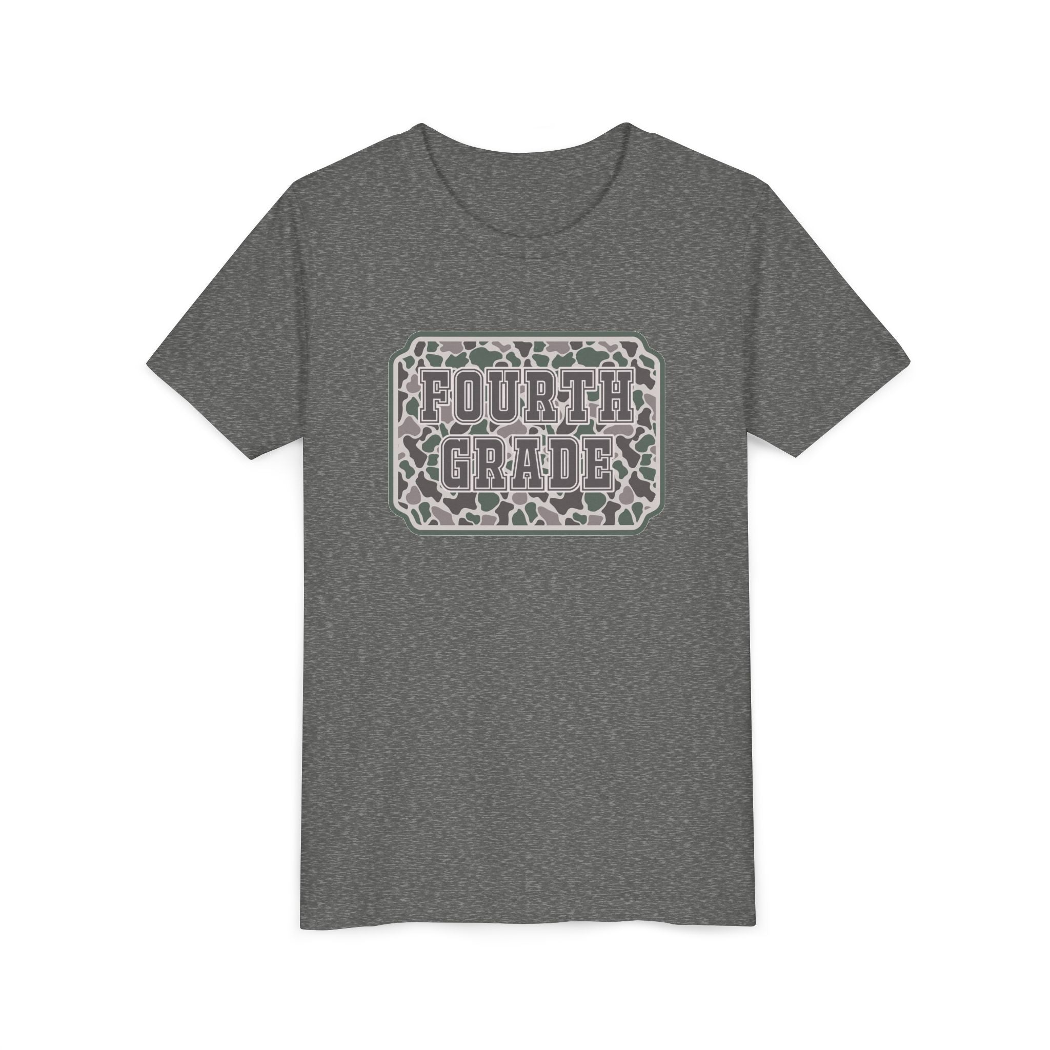 Fourth Grade Camouflage Youth Tee