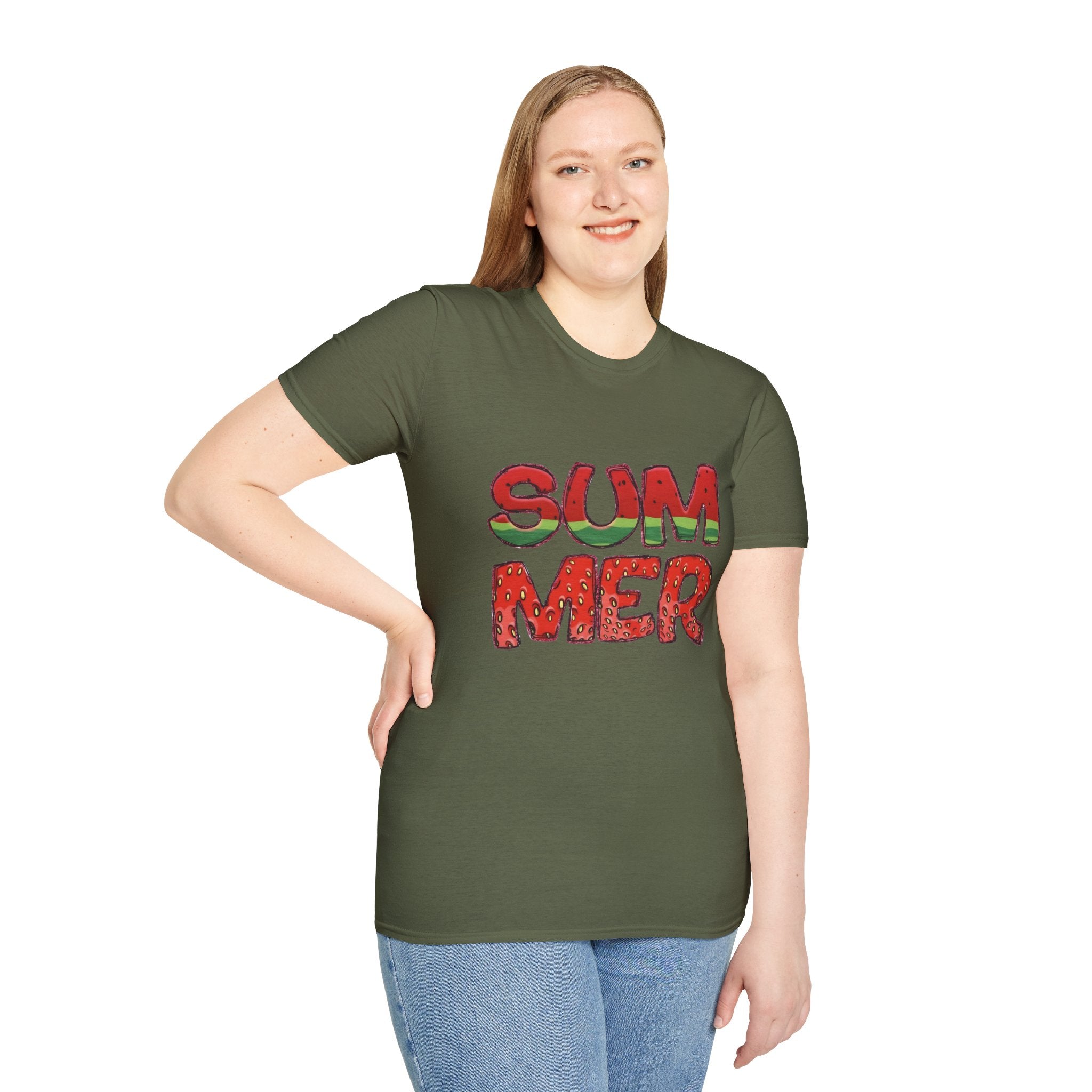 Summer Watermelon T-Shirt — Retro Fruity "SUMMER" Graphic Tee