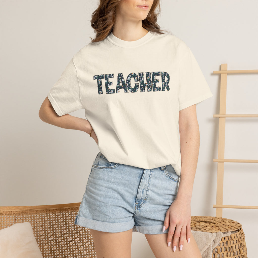 Teacher Camouflage Print T-Shirt