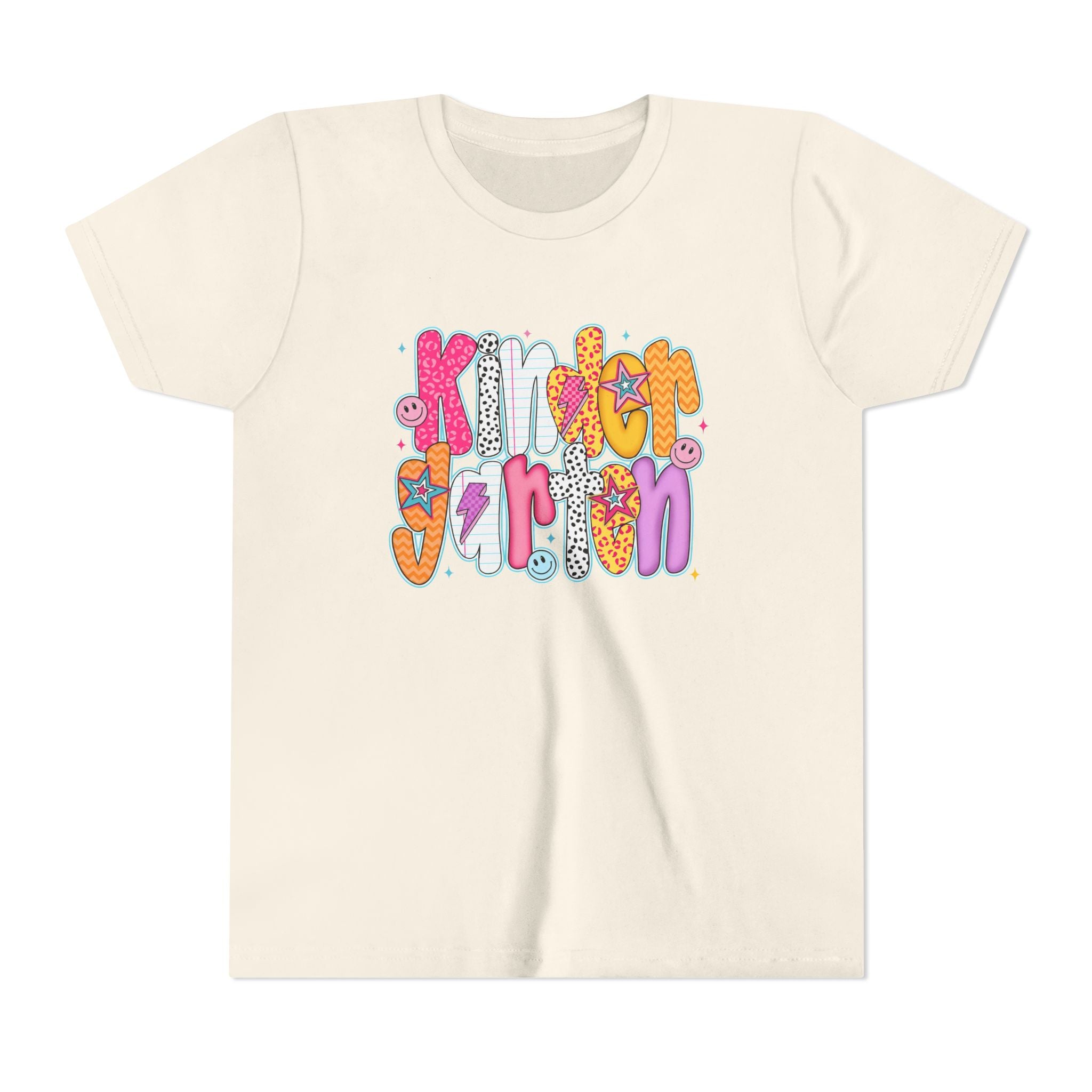 Youth Tee - "Kindergarten" Cute Retro Doodle Graphic