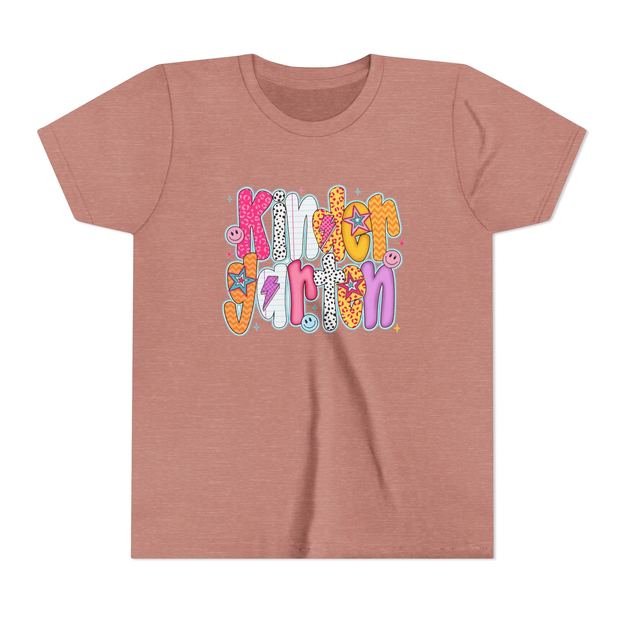 Youth Tee - "Kindergarten" Cute Retro Doodle Graphic