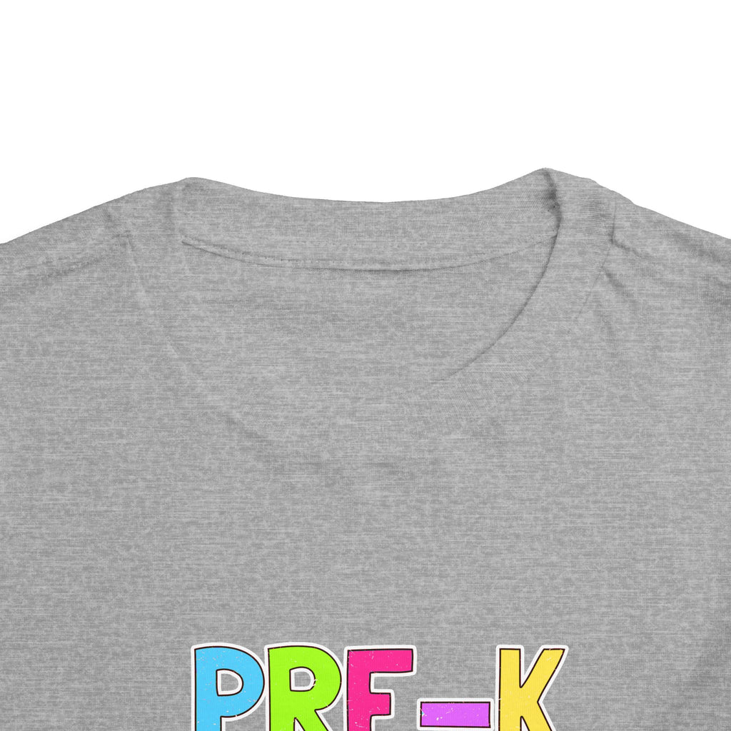 PRE-K Toddler Tee — Colorful Checkerboard Smile Preschool Shirt