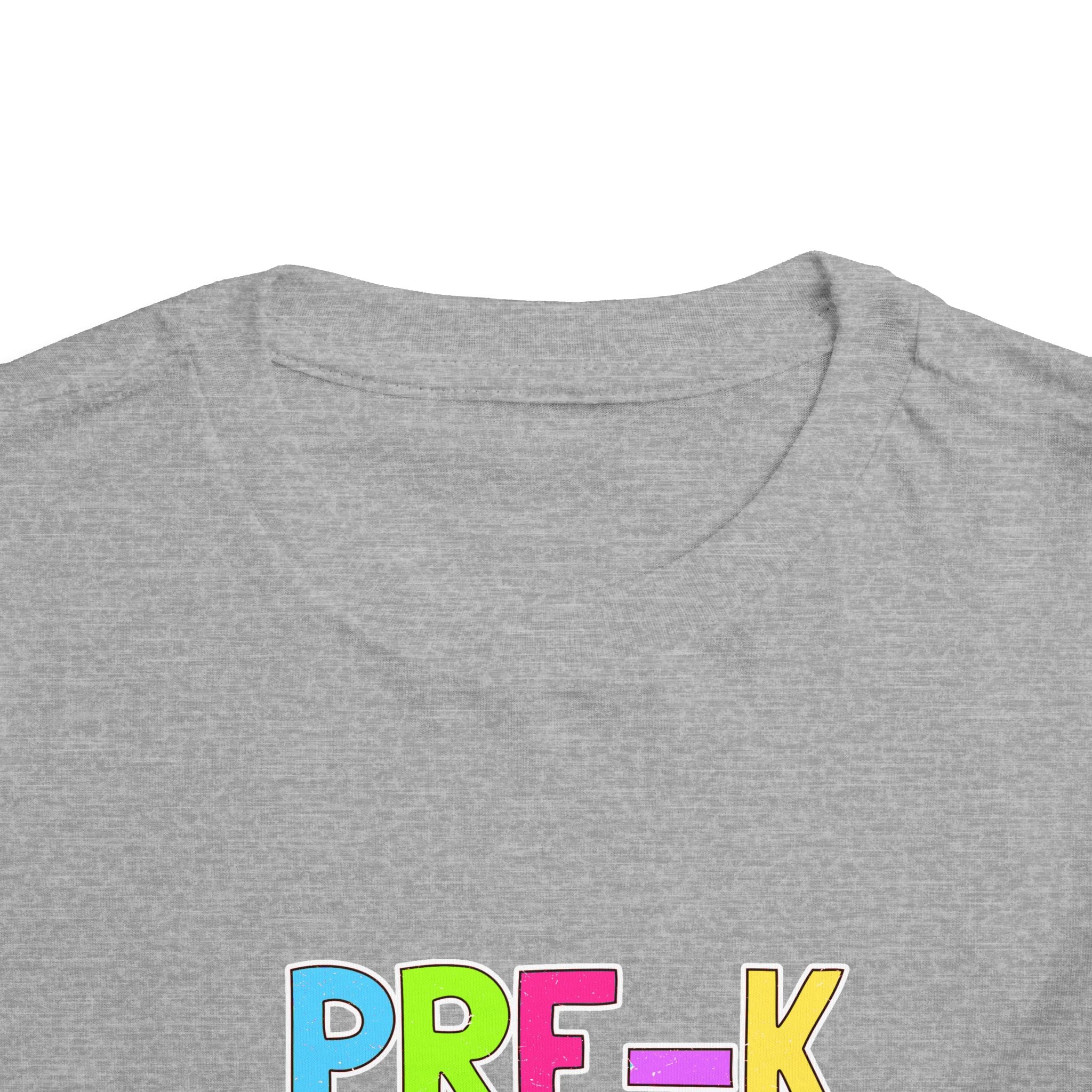 PRE-K Toddler Tee — Colorful Checkerboard Smile Preschool Shirt