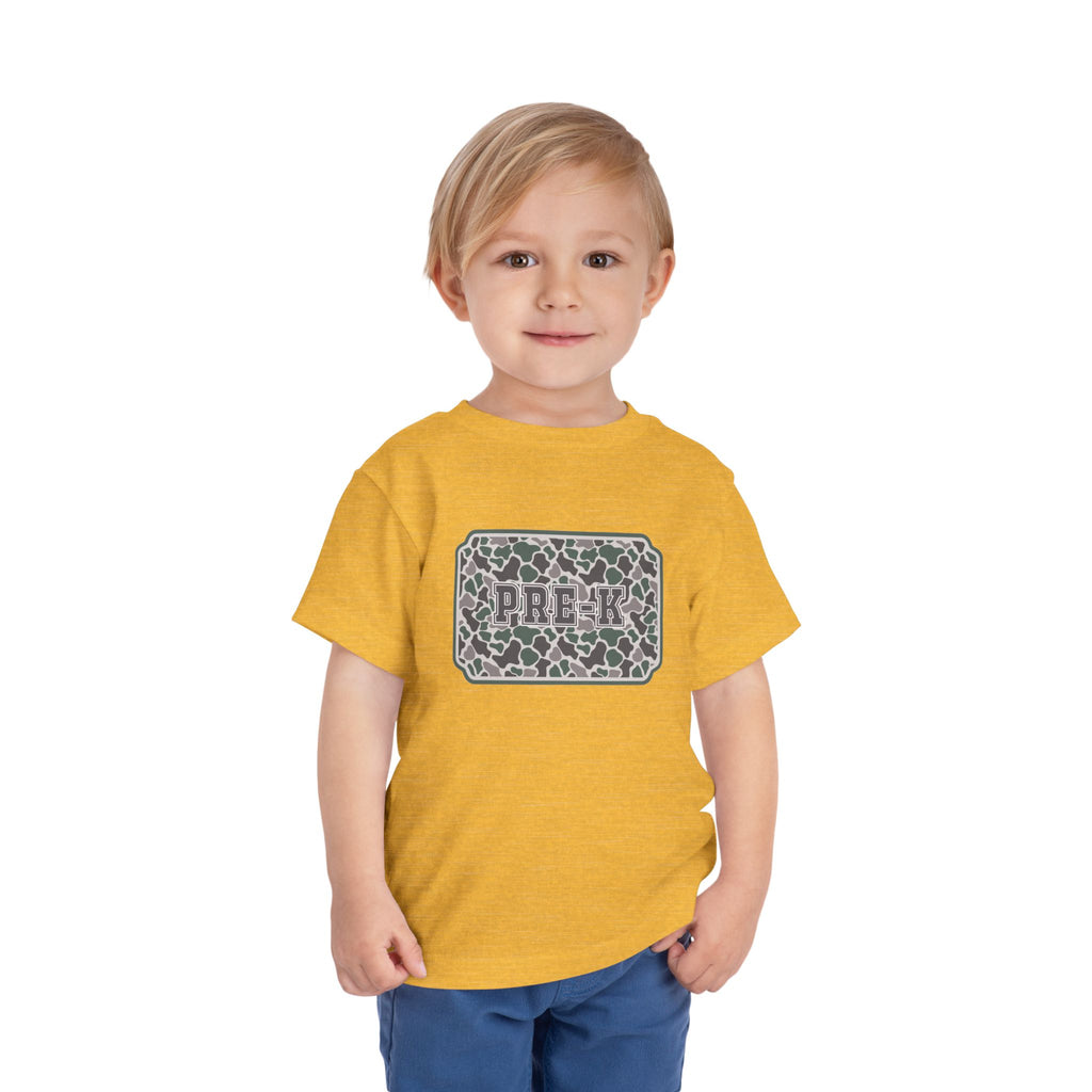 Toddler Tee — Camouflage Name Plate "PRE-k"