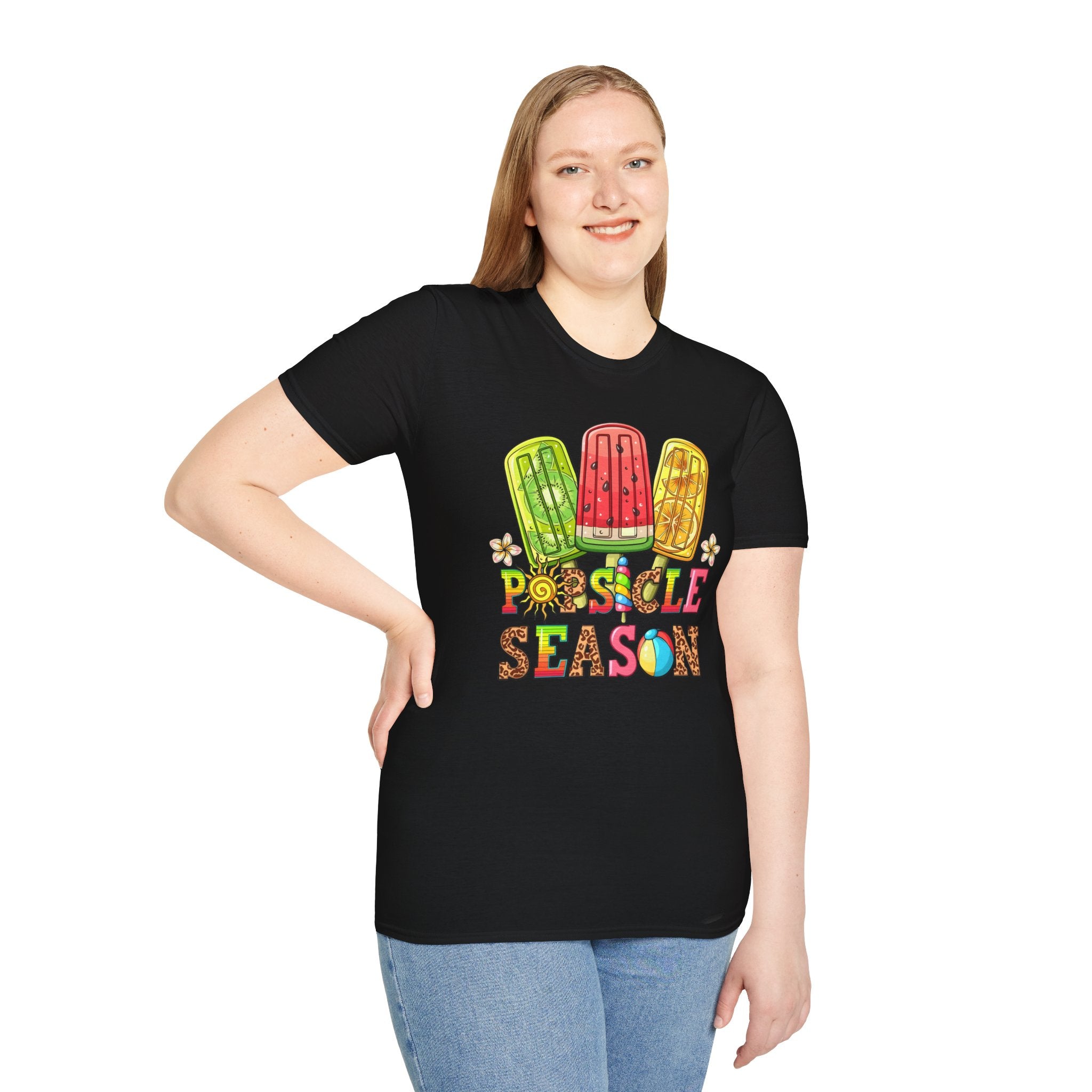 Popsicle Season T‑Shirt — Colorful Summer Popsicle Graphic Tee