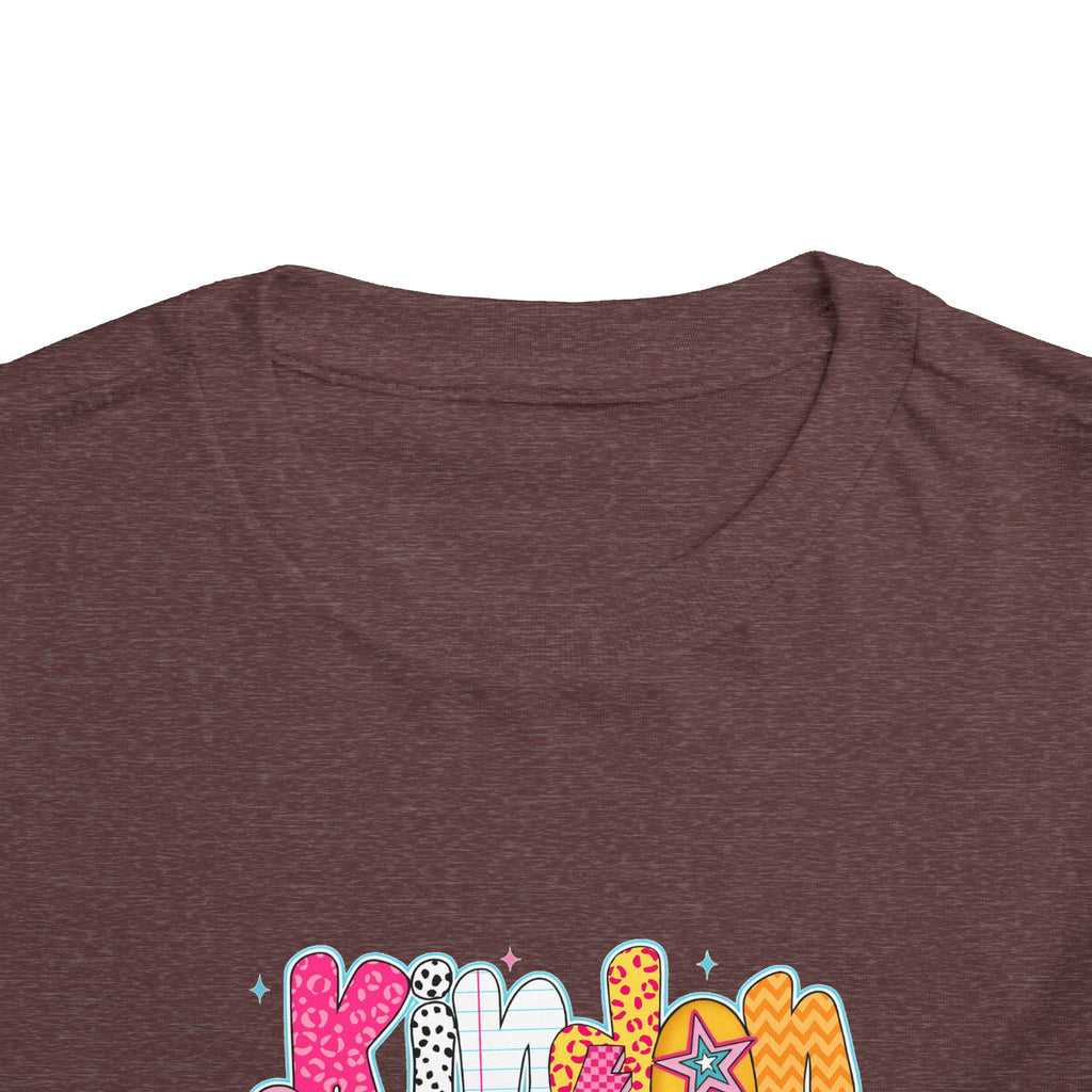 Toddler Tee - "Kinder Garten" Colorful Kids Back-to-School Shirt