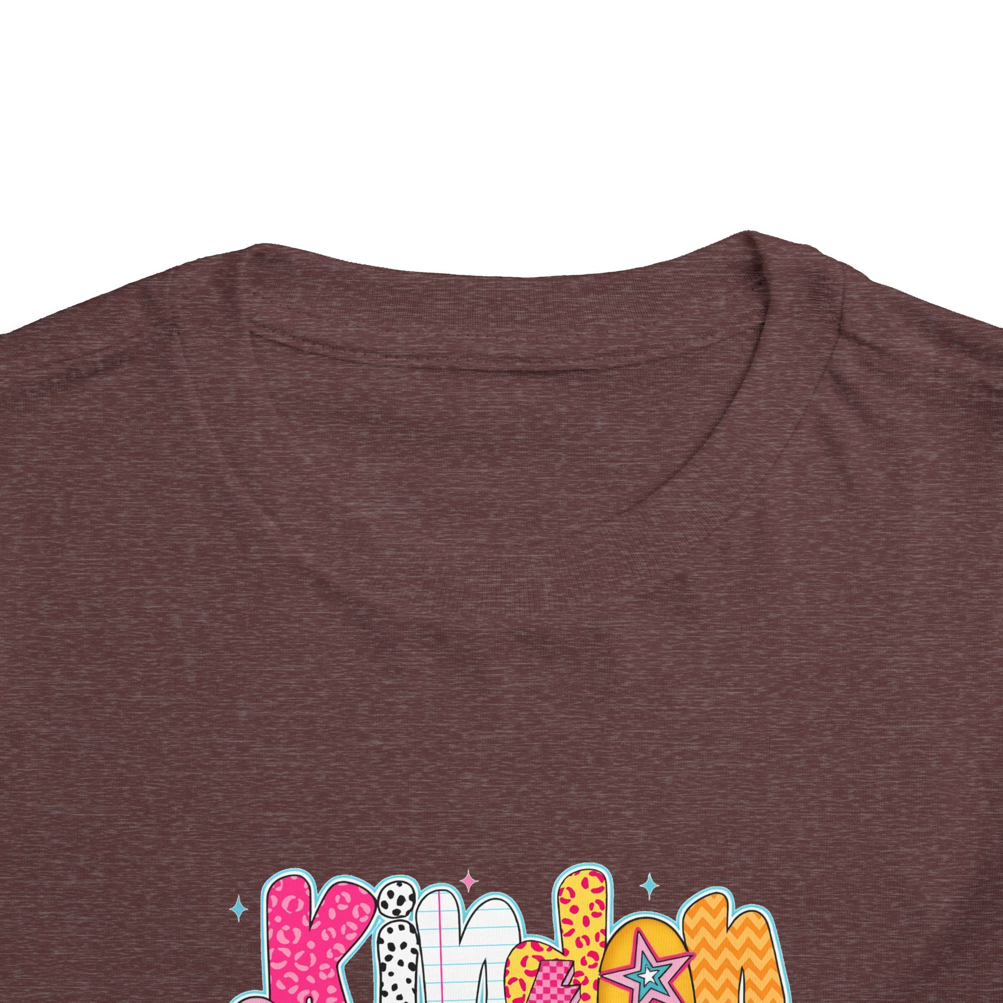 Toddler Tee - "Kinder Garten" Colorful Kids Back-to-School Shirt