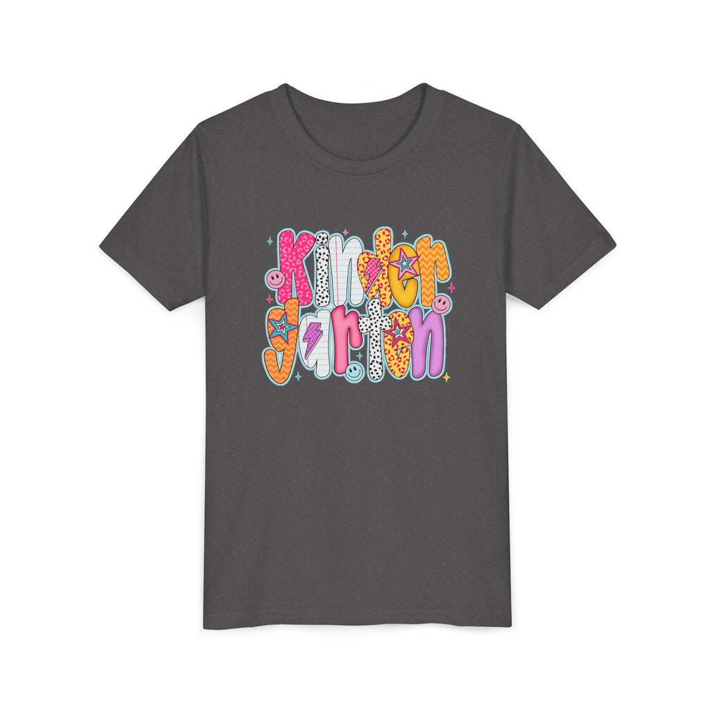 Youth Tee - "Kindergarten" Cute Retro Doodle Graphic