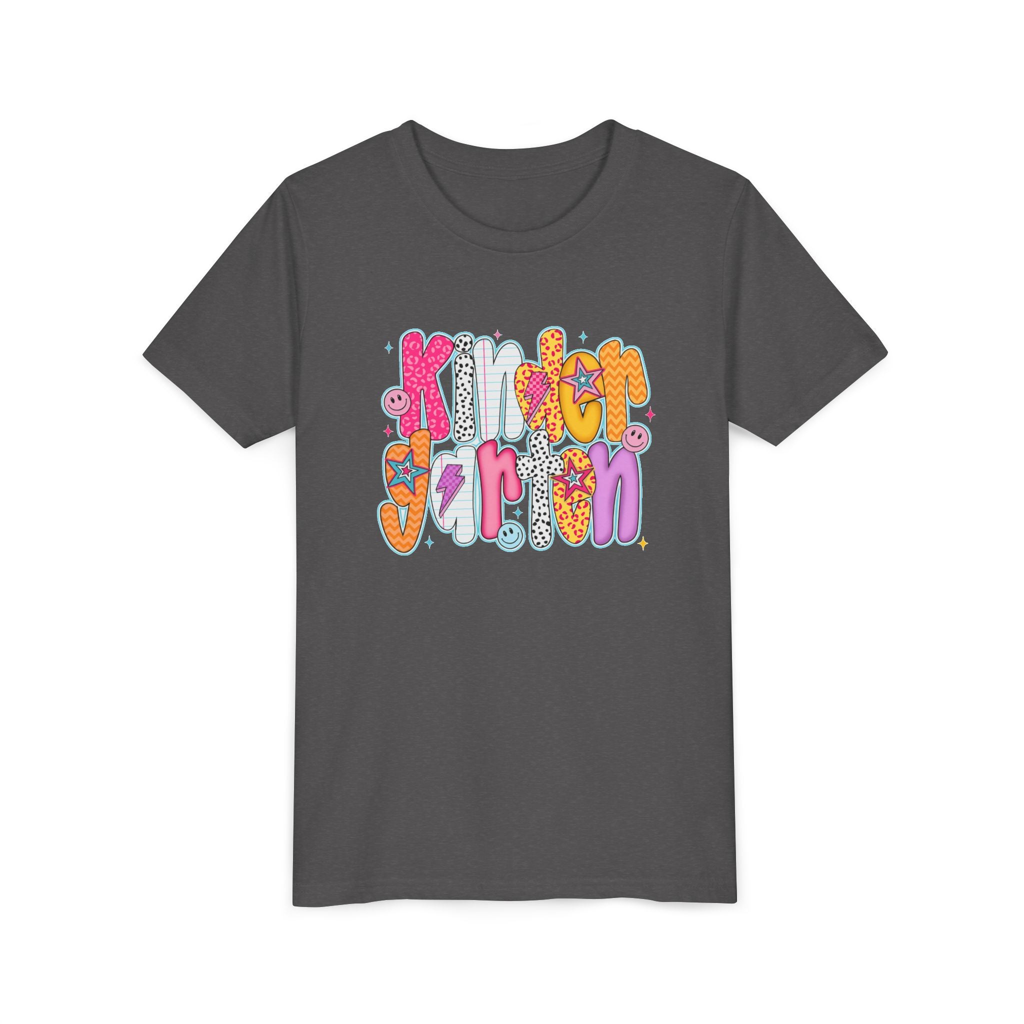 Youth Tee - "Kindergarten" Cute Retro Doodle Graphic