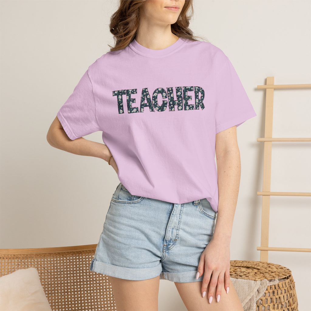 Teacher Camouflage Print T-Shirt