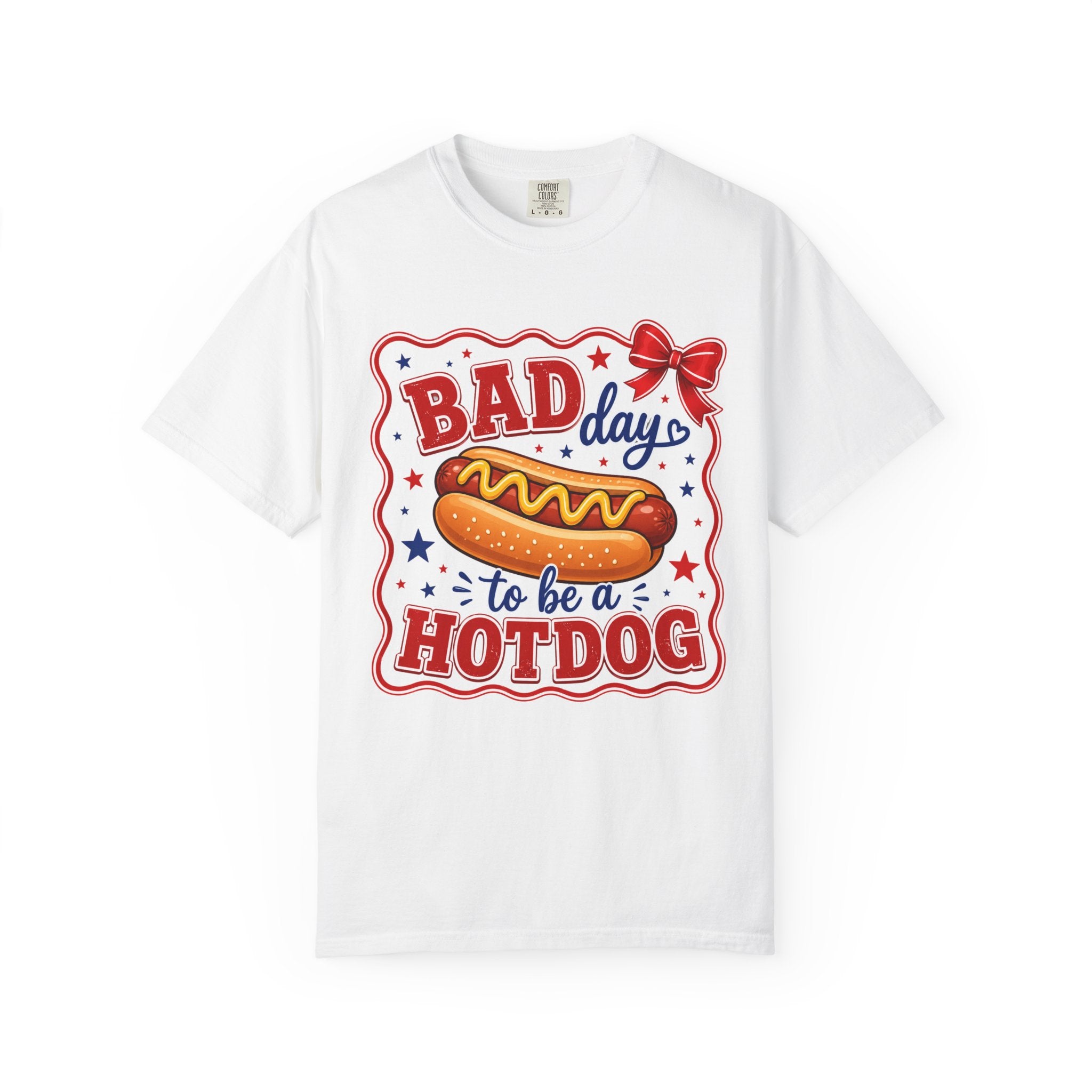 T-Shirt — "Bad Day to Be a Hotdog" Retro BBQ Graphic Tee