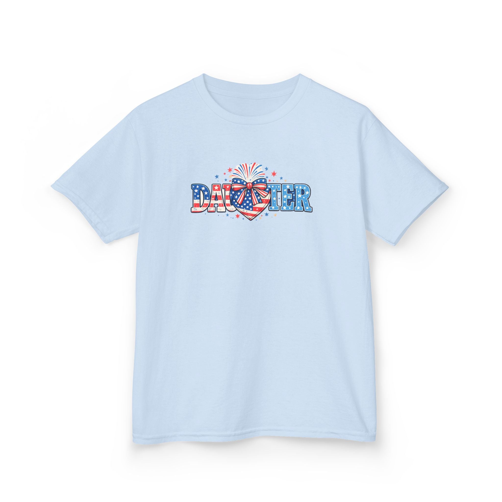 Kids "Daughter" Patriotic Fireworks T-Shirt — 4th of July Girls Tee