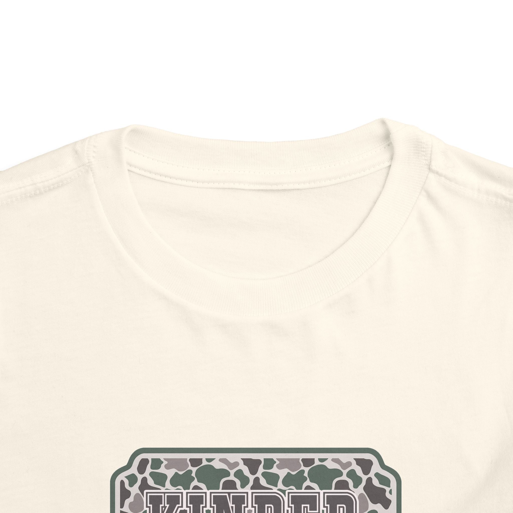 Kindergarten Toddler Tee — Floral Leopard Back to School Shirt