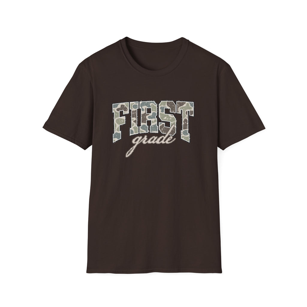 First Grade Camo Tee — 'FIRST grade' Back-to-School Kids T-Shirt