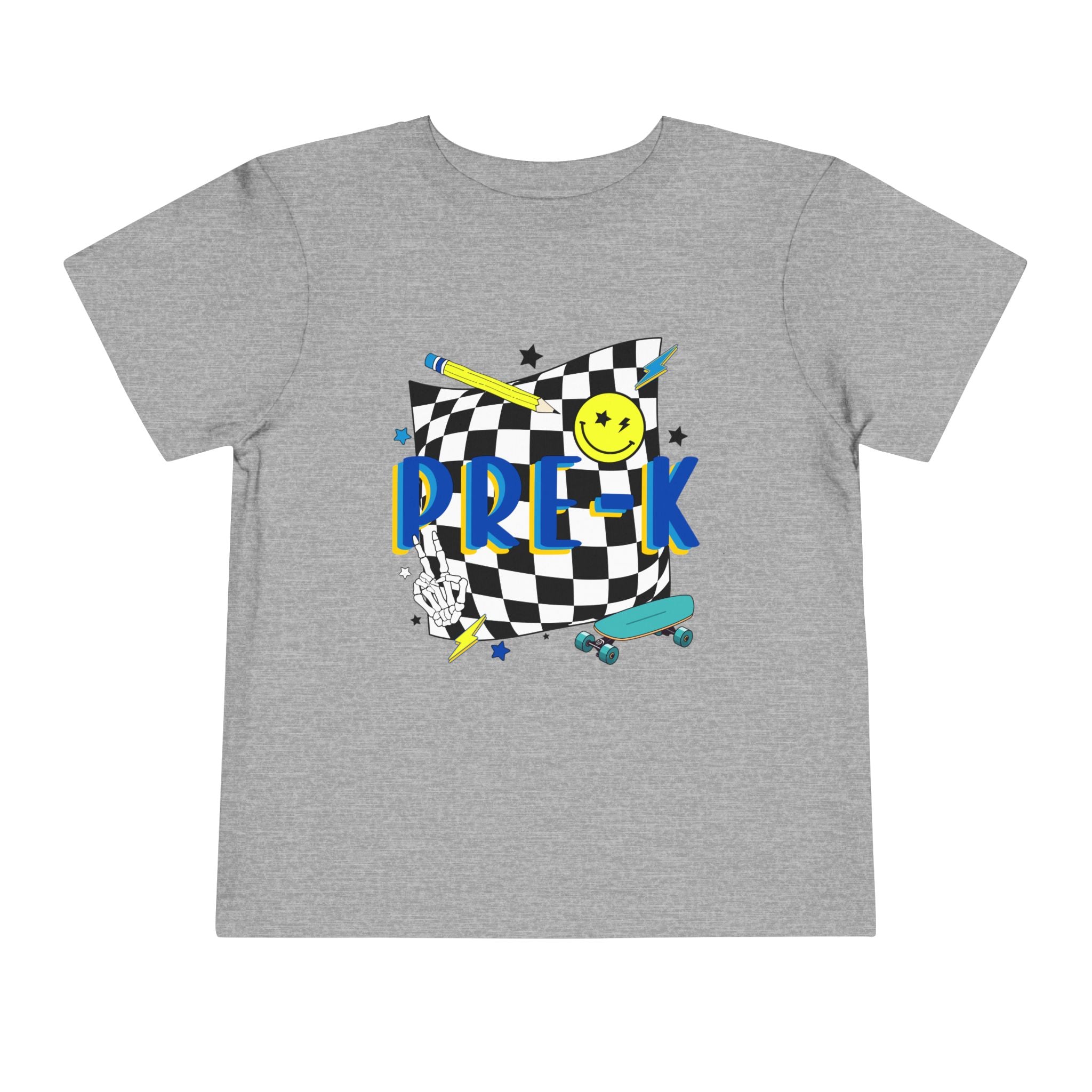 Preschool Skate Smiley Toddler Tee Pre-k