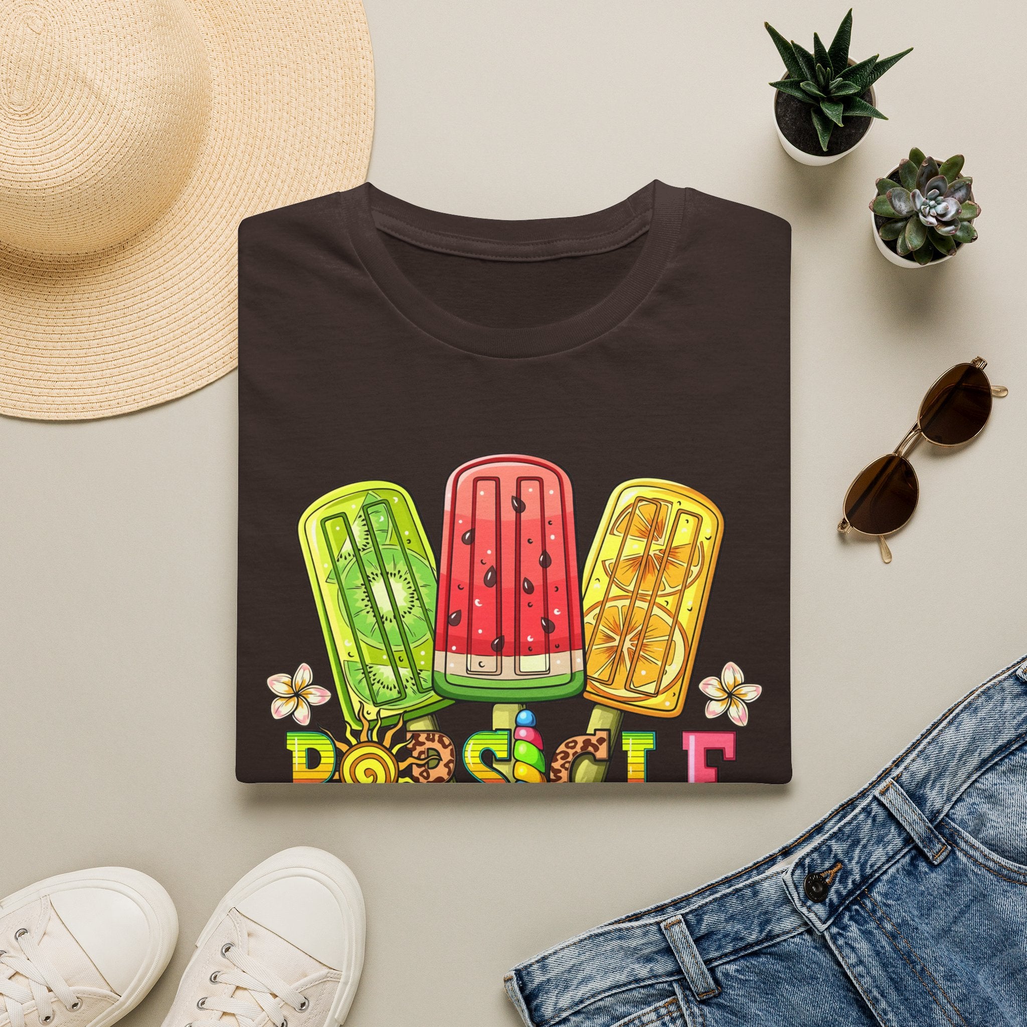 Popsicle Season T‑Shirt — Colorful Summer Popsicle Graphic Tee