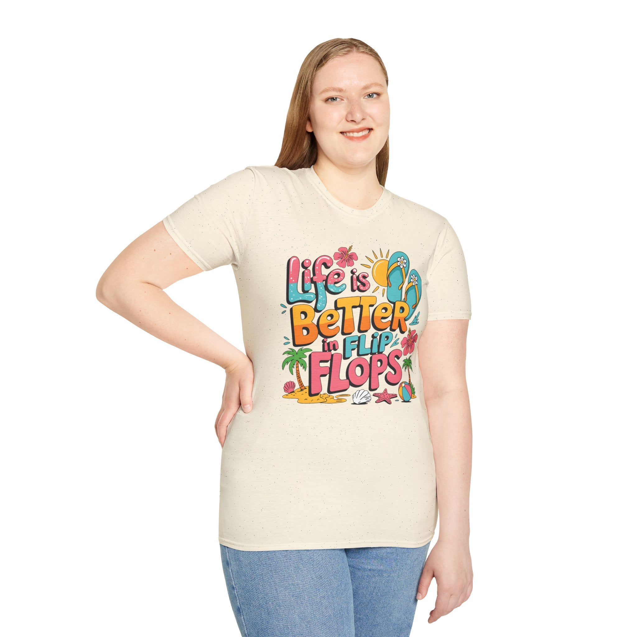 Life Is Better in Flip Flops T-Shirt — Tropical Beach Summer Tee