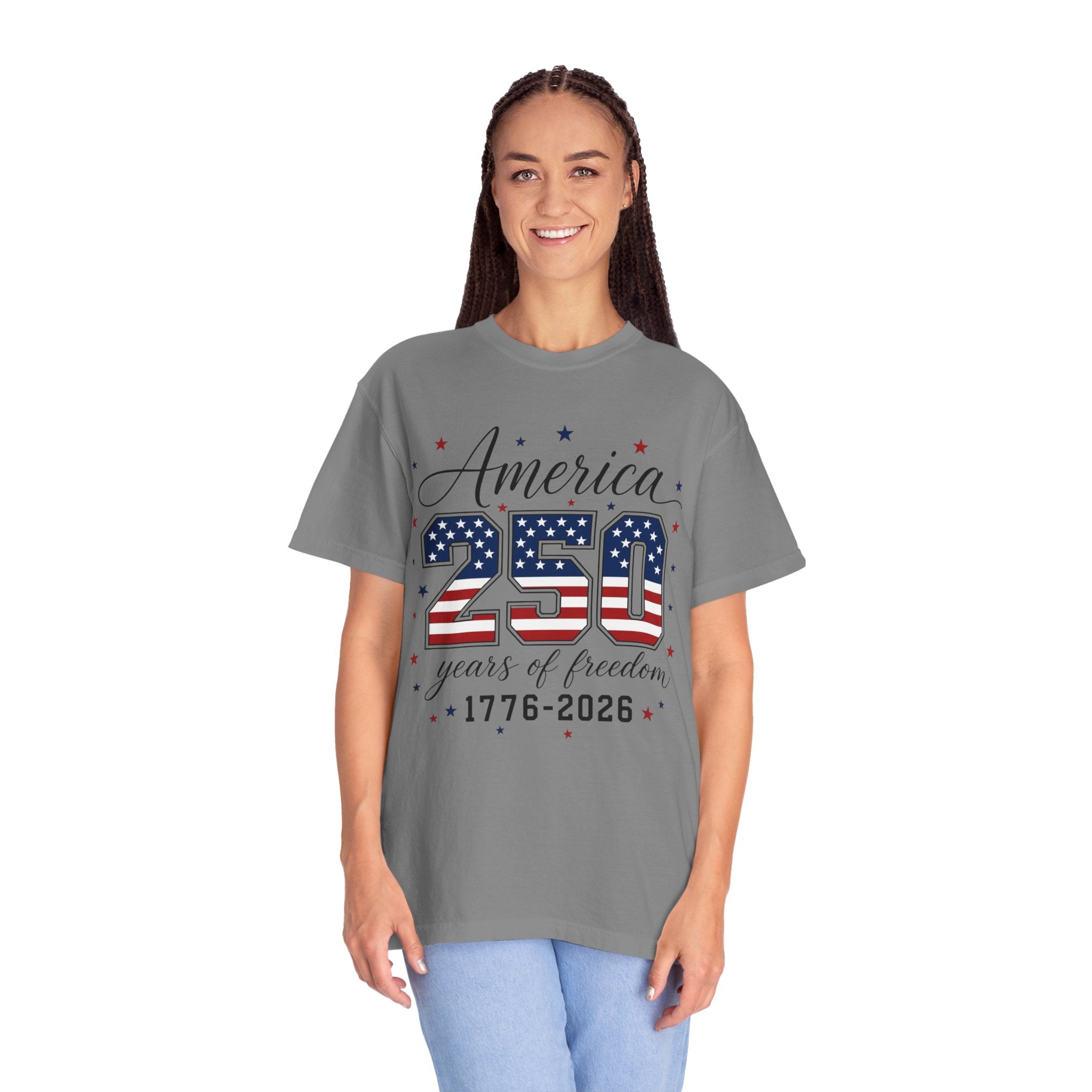 America 250 T-Shirt — 250 Years of Freedom 1776–2026 Patriotic Tee