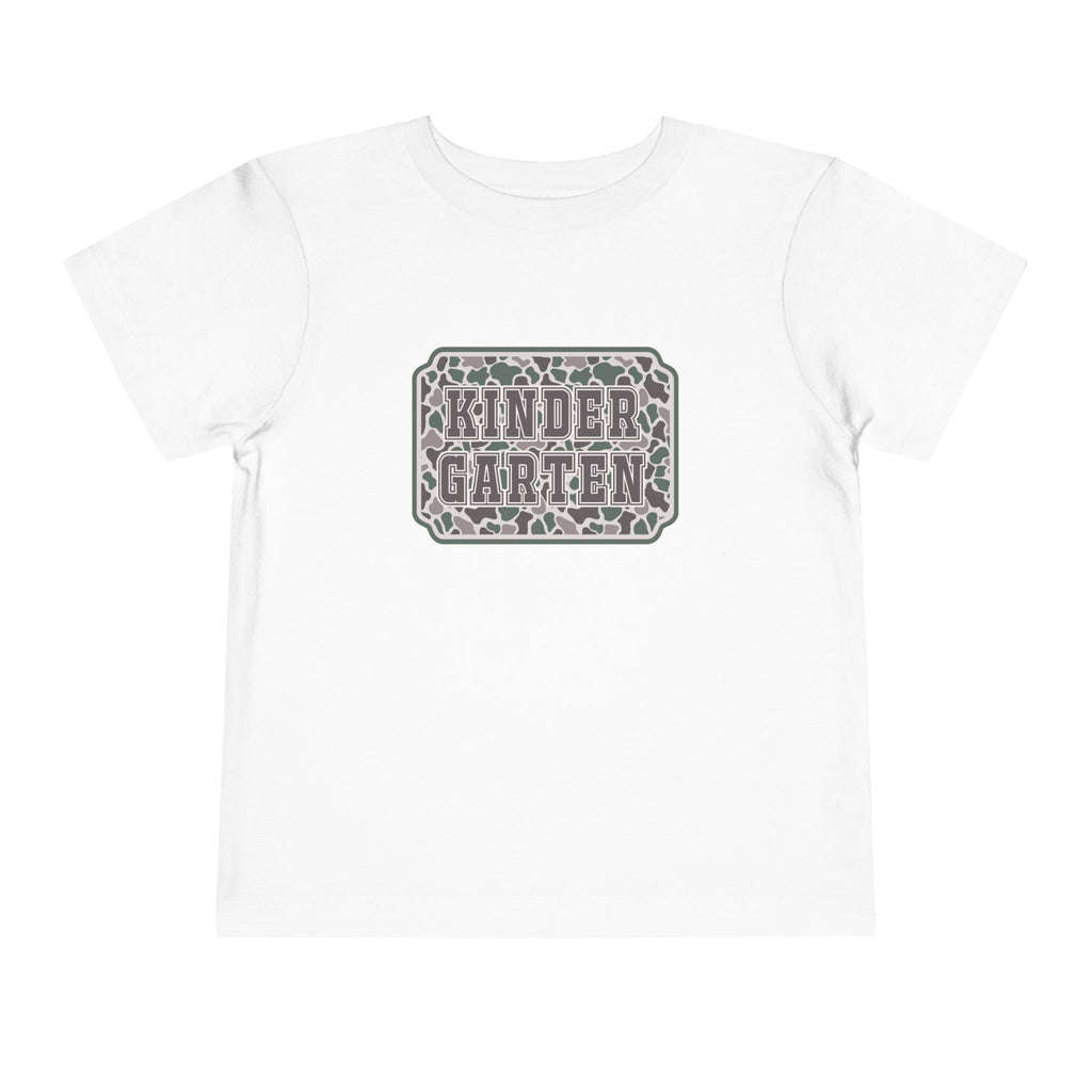 Kindergarten Toddler Tee — Floral Leopard Back to School Shirt
