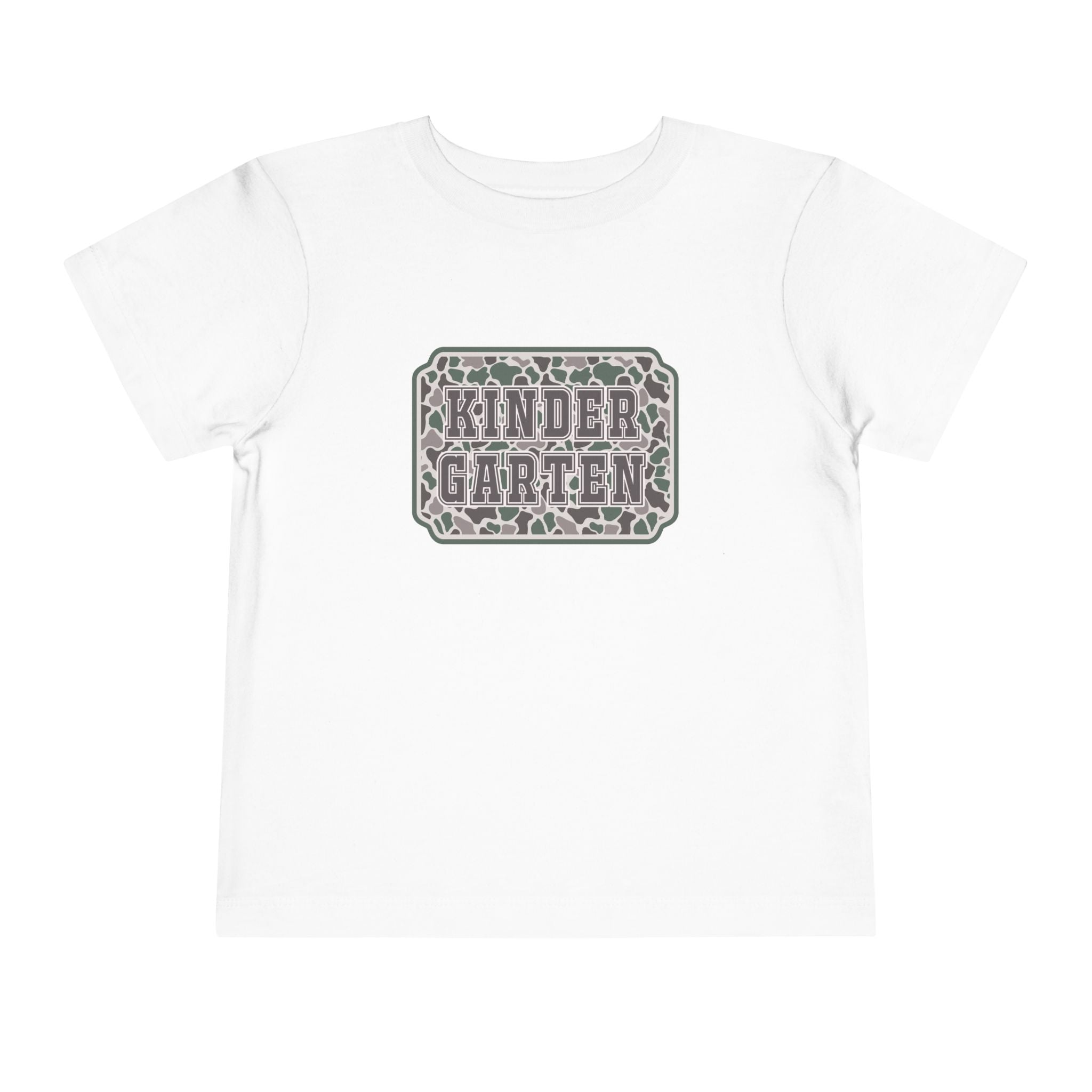 Kindergarten Toddler Tee — Floral Leopard Back to School Shirt