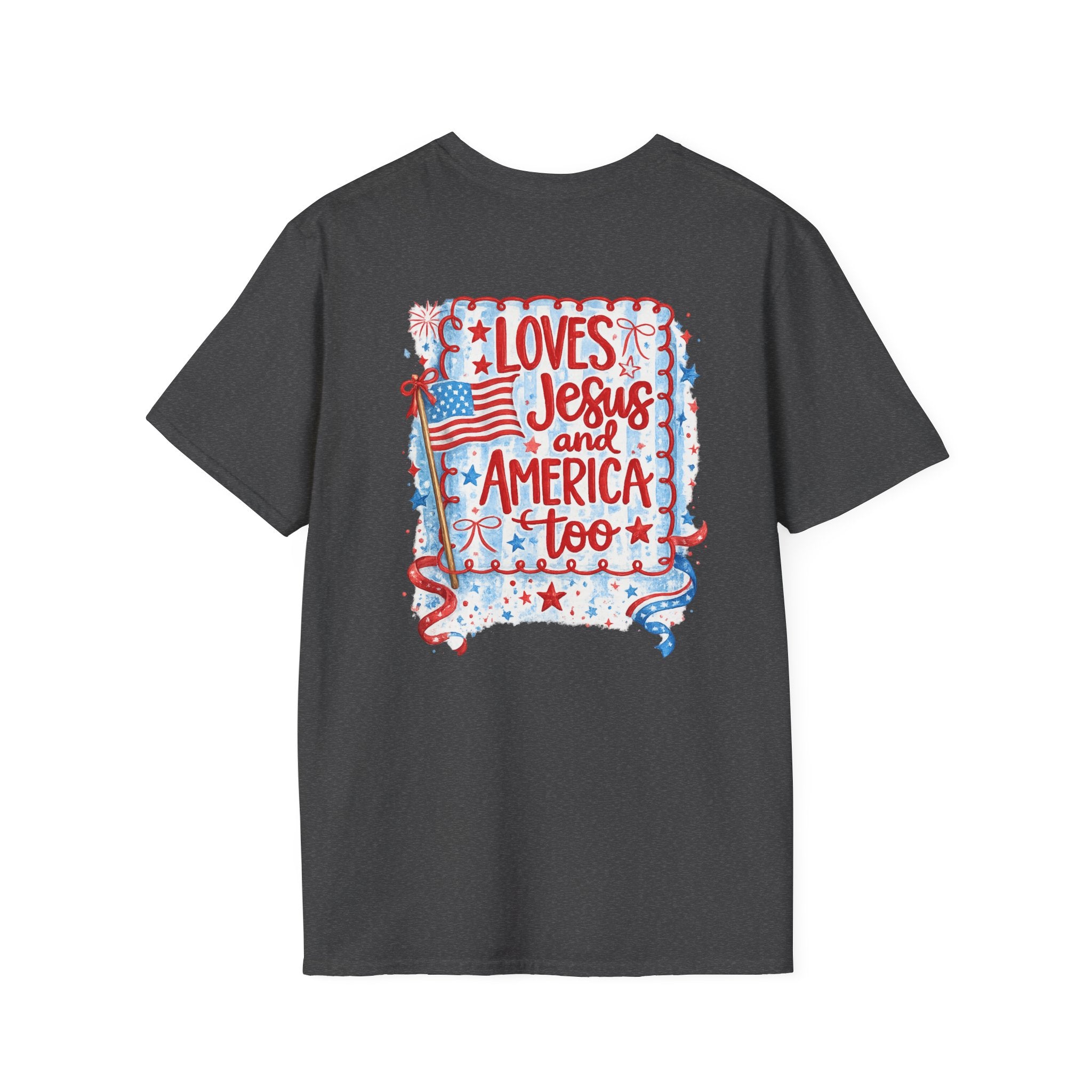 Pocket Flag T-Shirt — Small American Flag Chest Tee