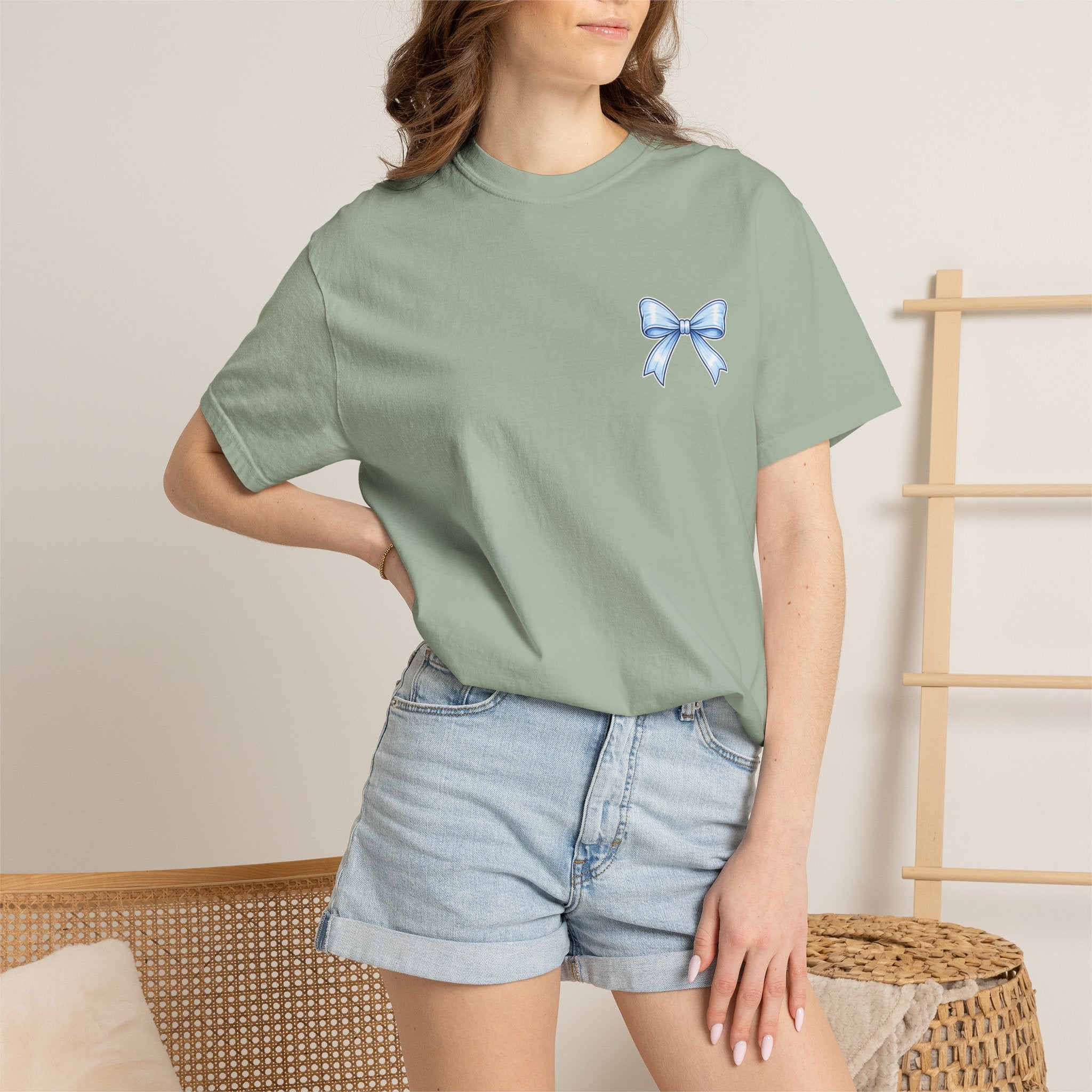 America 250 Years of Freedom T-Shirt — Patriotic 4th of July Tee with Blue Ribbon Design
