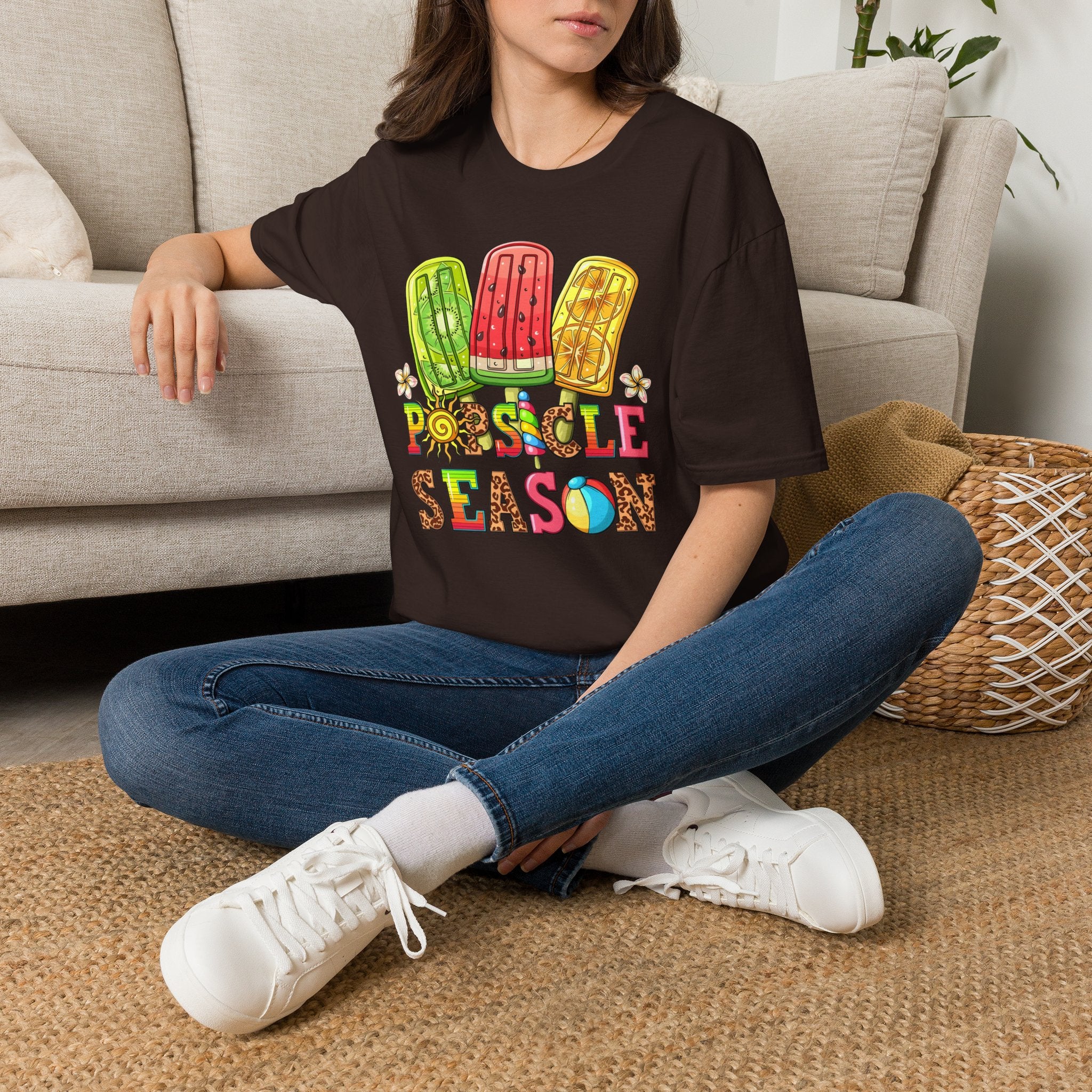 Popsicle Season T‑Shirt — Colorful Summer Popsicle Graphic Tee