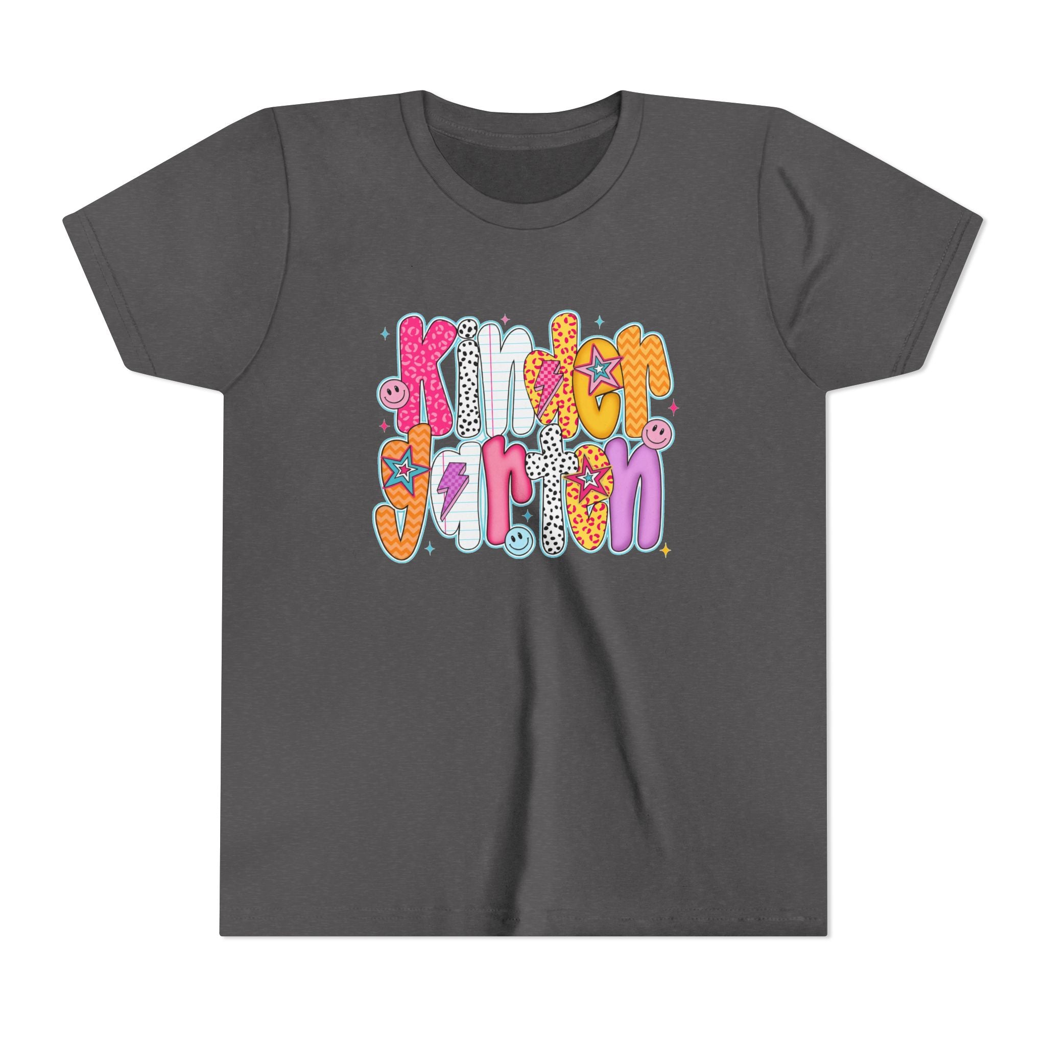 Youth Tee - "Kindergarten" Cute Retro Doodle Graphic