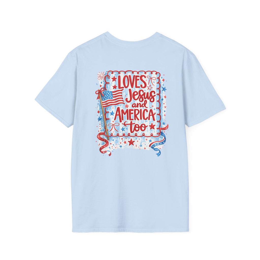 Pocket Flag T-Shirt — Small American Flag Chest Tee