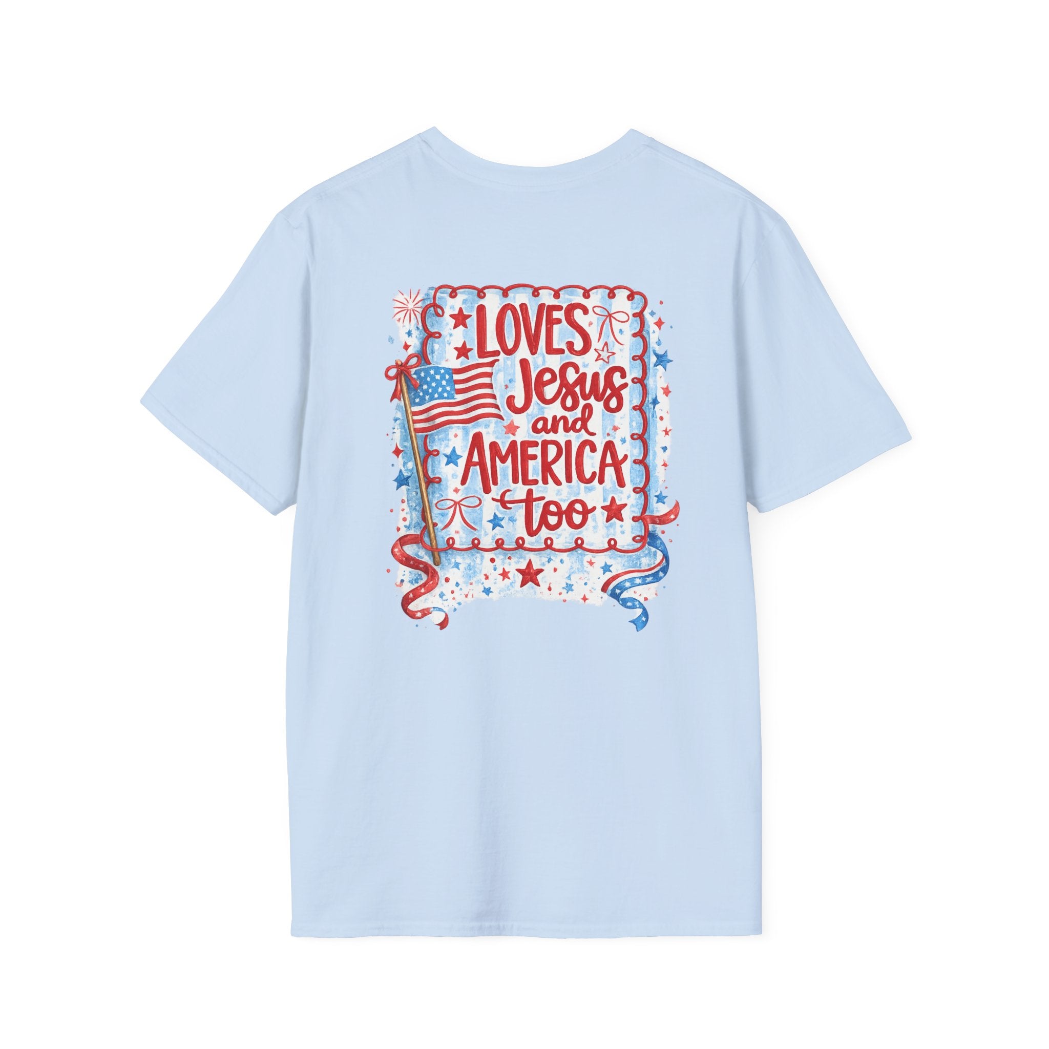 Pocket Flag T-Shirt — Small American Flag Chest Tee