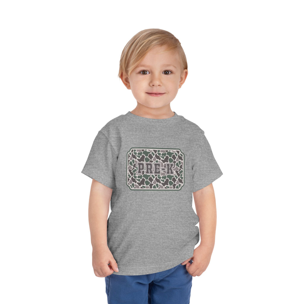 Toddler Tee — Camouflage Name Plate "PRE-k"