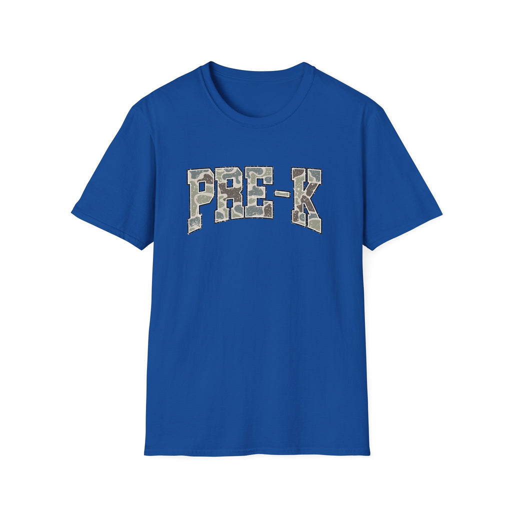 PRE-K Camo Kids T-Shirt — Military Style Preschool Shirt