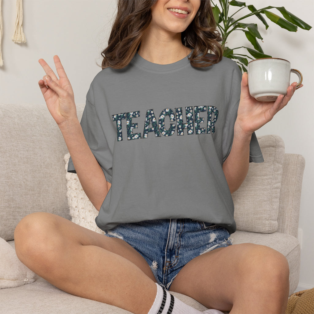 Teacher Camouflage Print T-Shirt