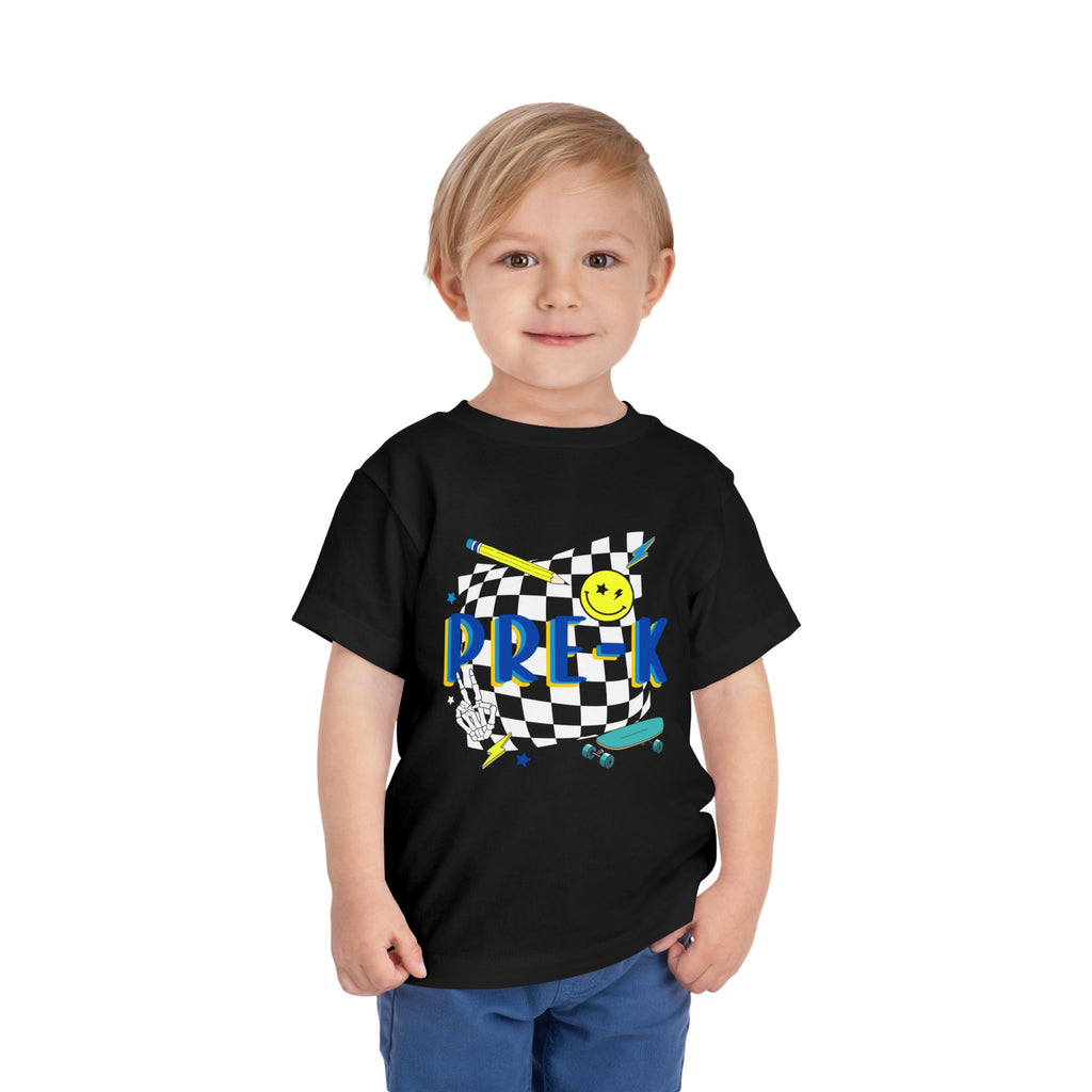 Preschool Skate Smiley Toddler Tee Pre-k