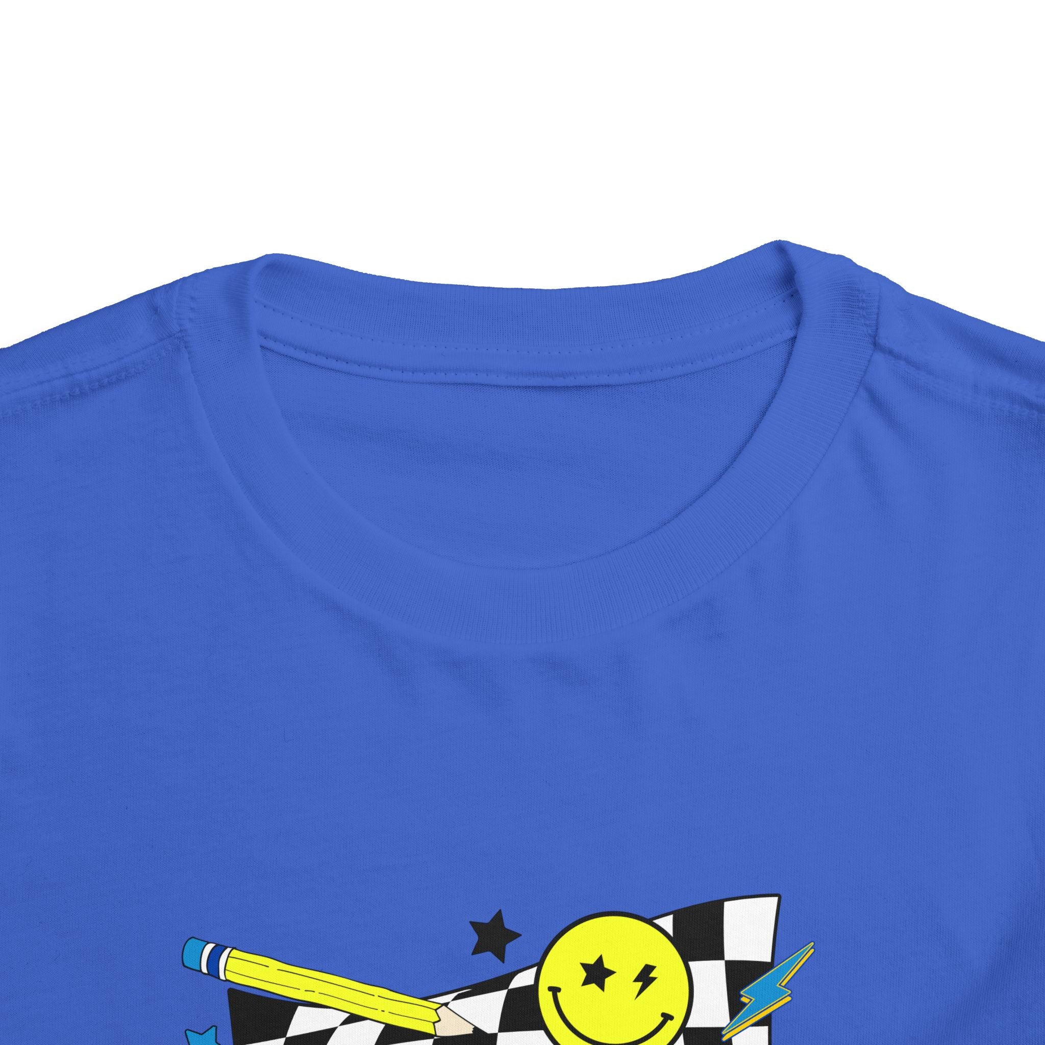 Kindergarten Toddler Tee — Smiley Skateboard Back-to-School Shirt