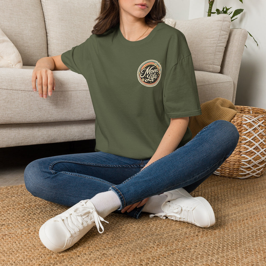 Mom Life T-Shirt — Retro Floral Mom Tee