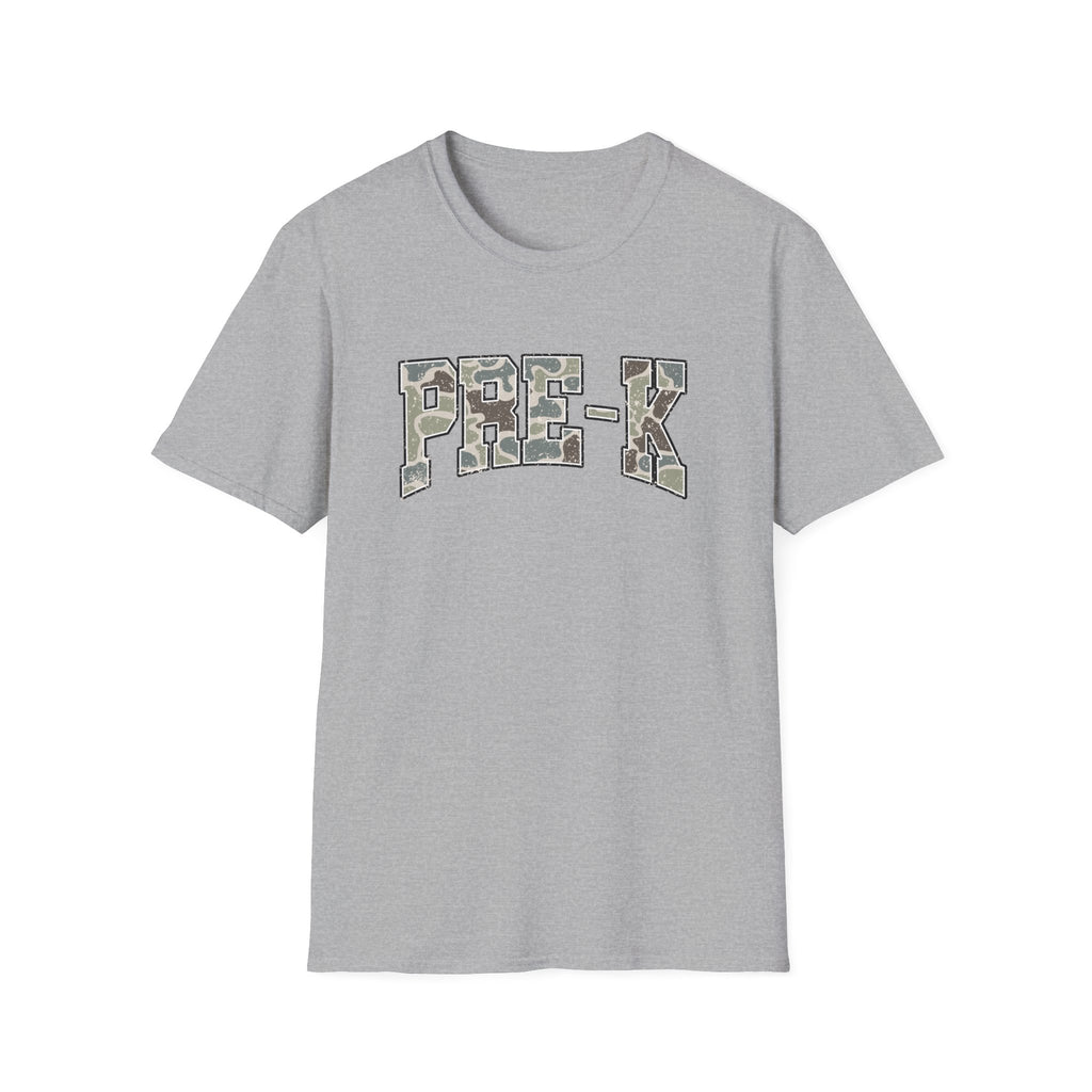 PRE-K Camo Kids T-Shirt — Military Style Preschool Shirt